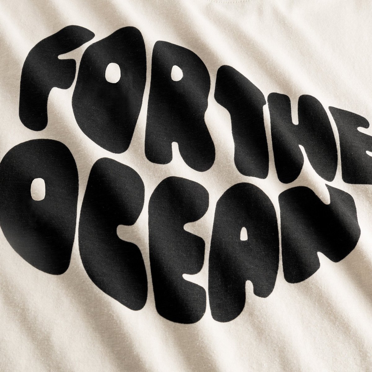 T-shirt Gustavsberg Hemp For the Ocean Vanilla White