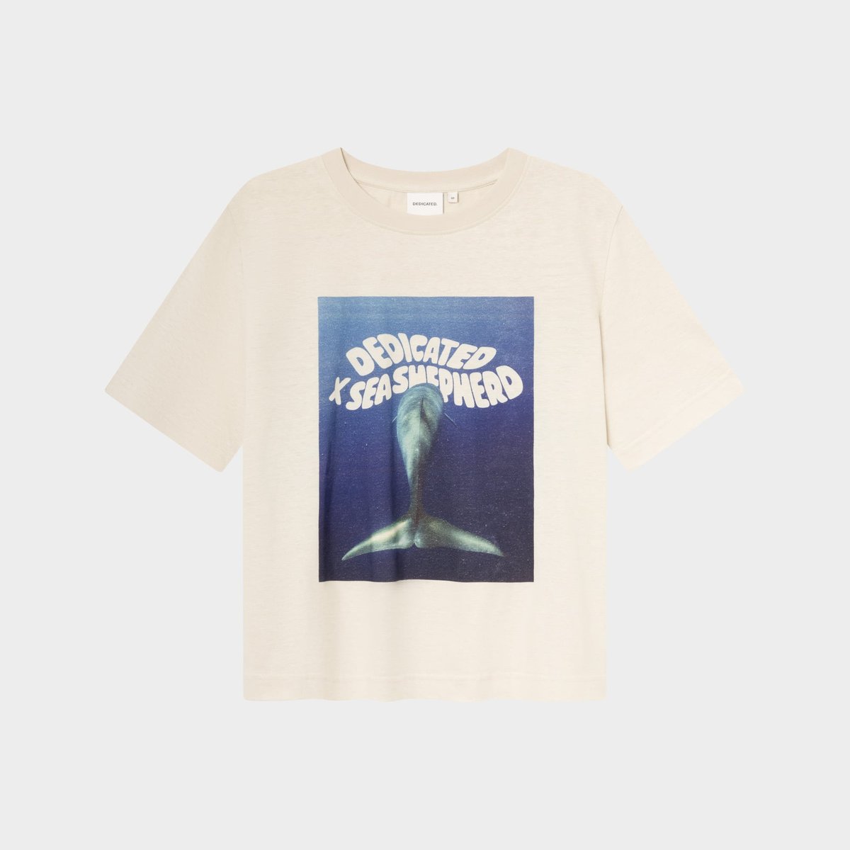 T-shirt Vadstena Hemp Dolphin Tail Vanilla White