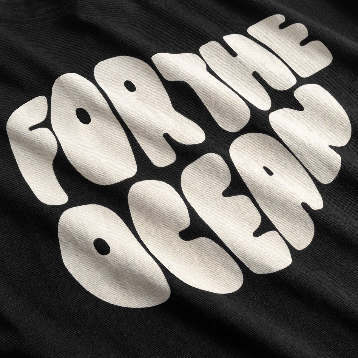 T-shirt Vadstena Hemp For the Ocean Black