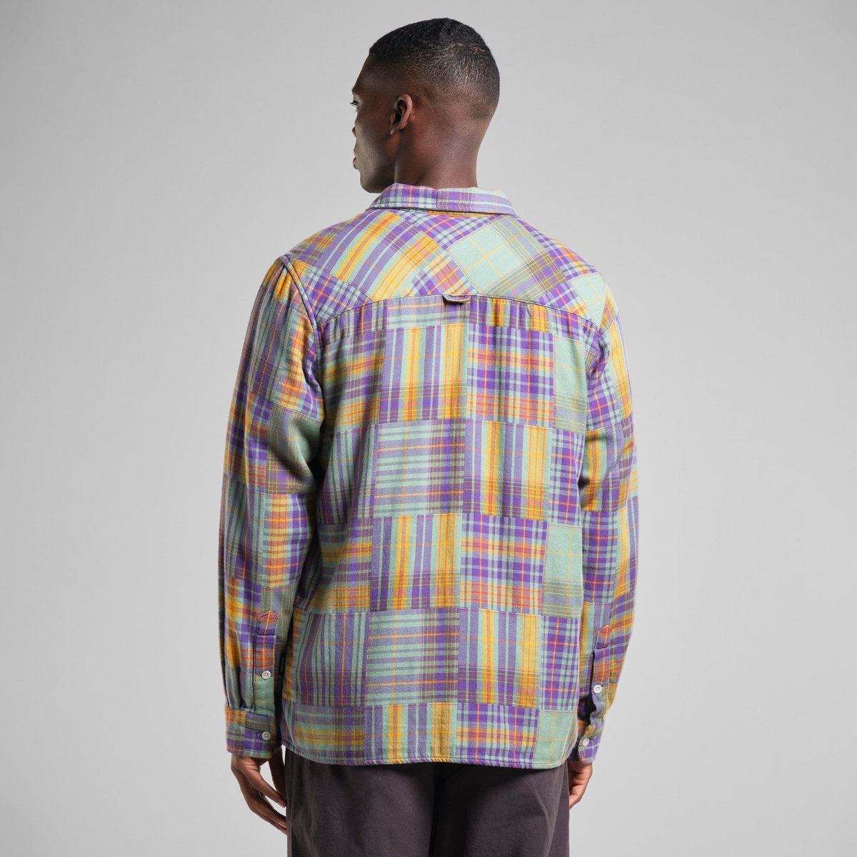 Shirt Rute Flannel Patchwork Green