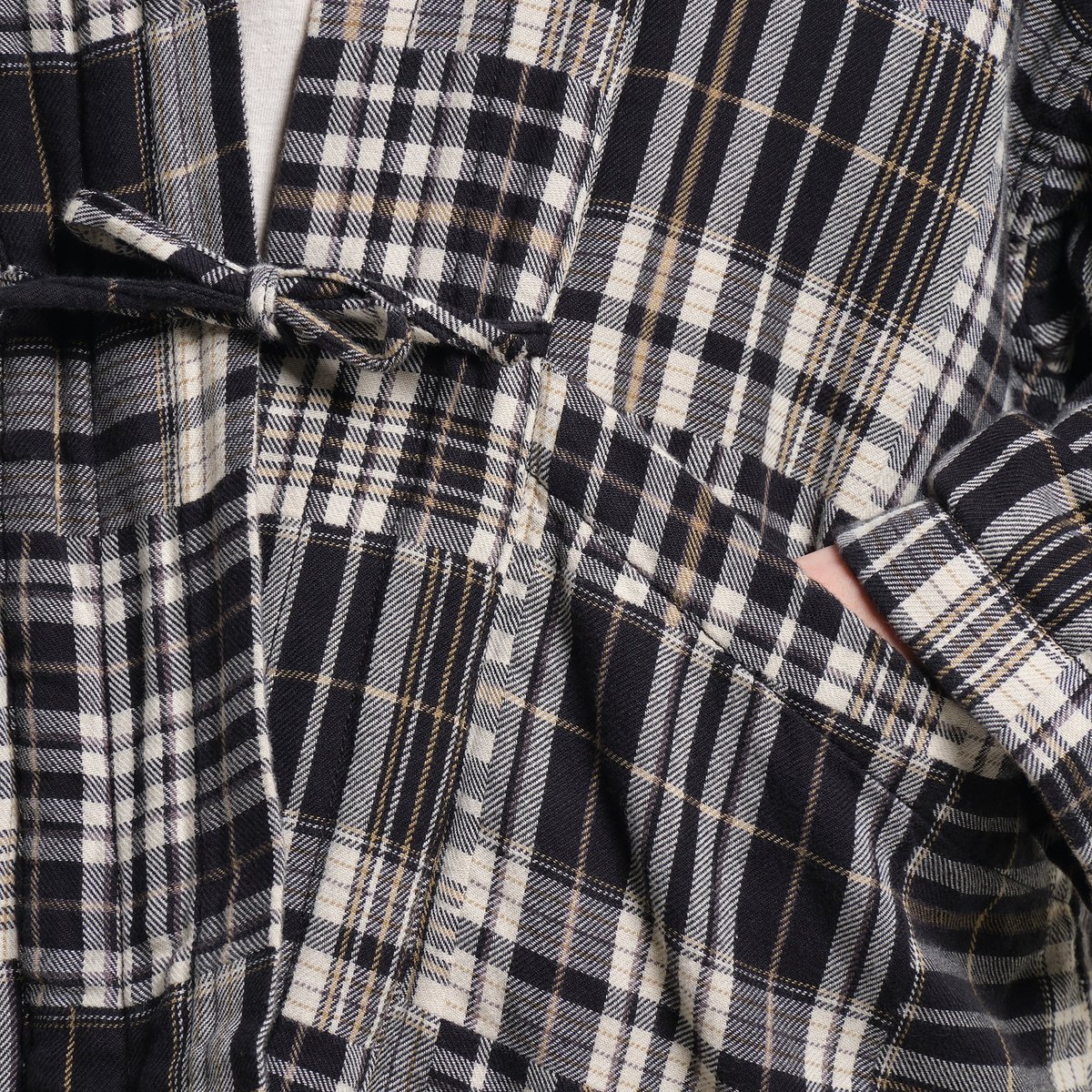 Jacket Sickla Flannel Patchwork Black