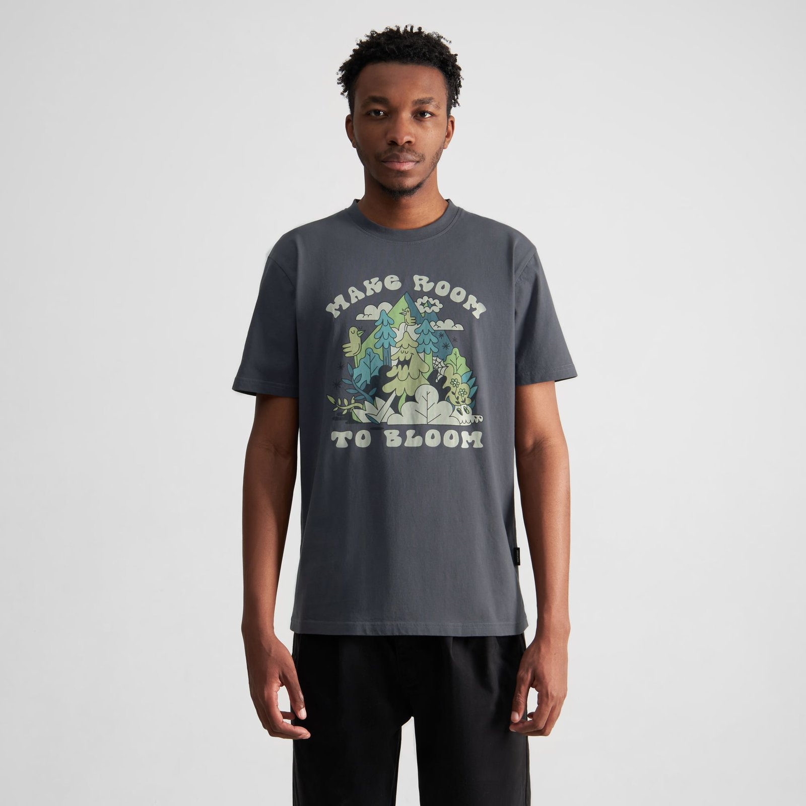 T-shirt Stockholm Make Room Charcoal