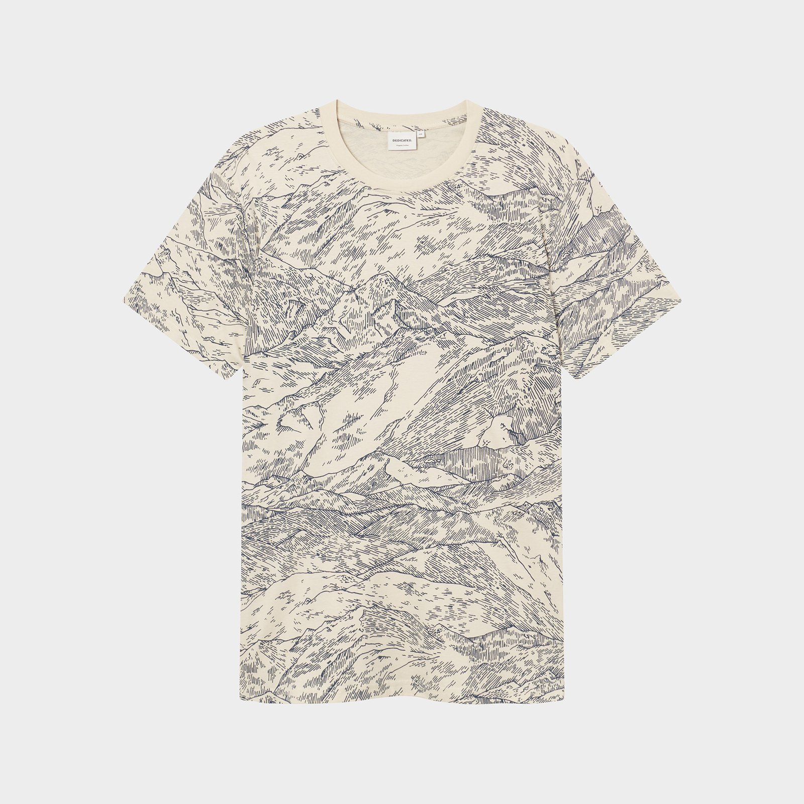 T-shirt Stockholm Mountain Horizon Oat White