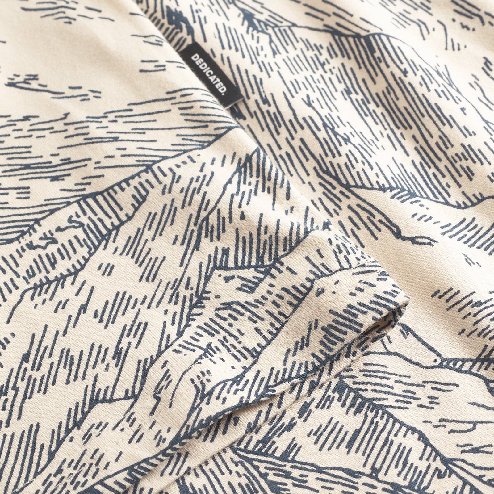 T-shirt Stockholm Mountain Horizon Oat White