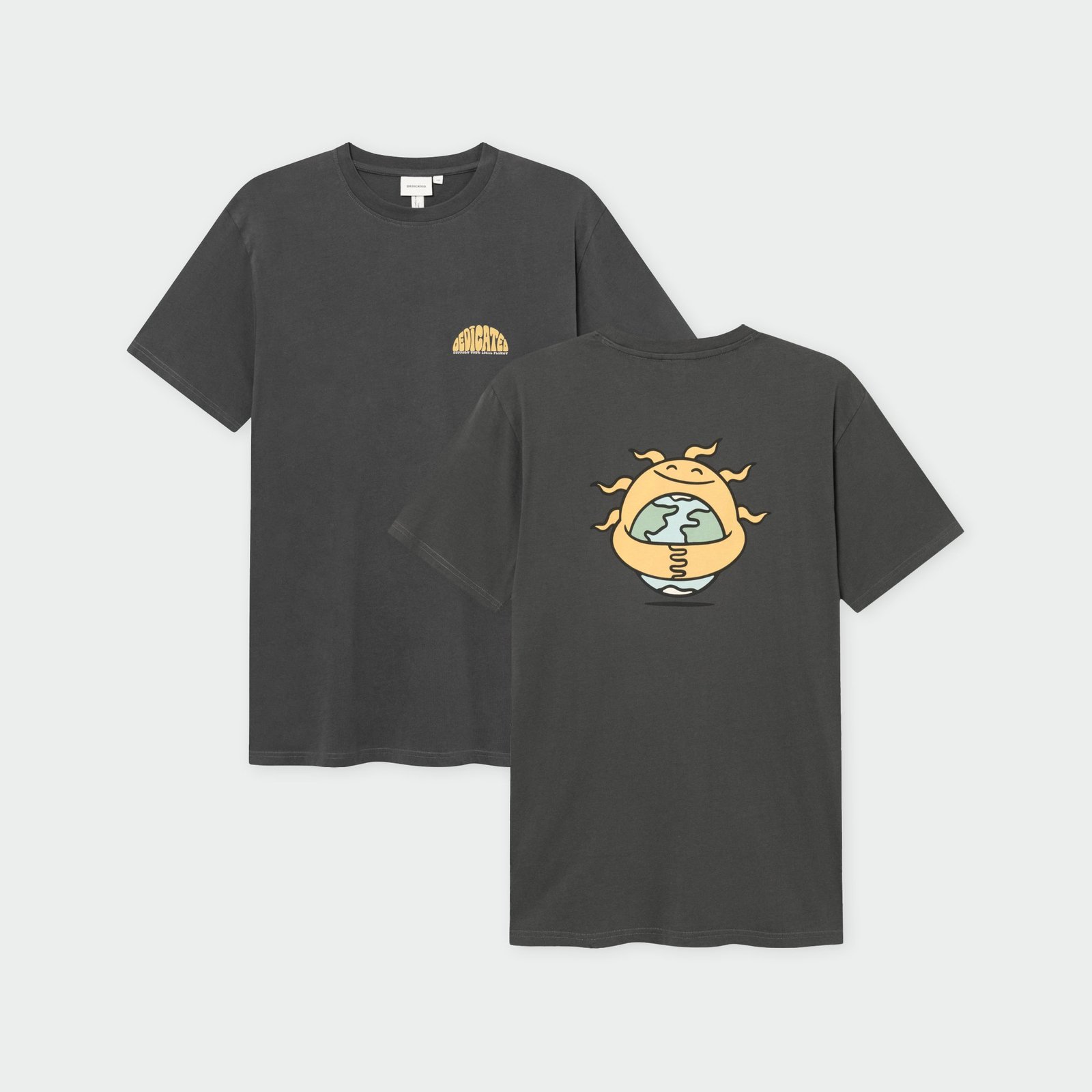 T-shirt Stockholm Rising Logo Charcoal