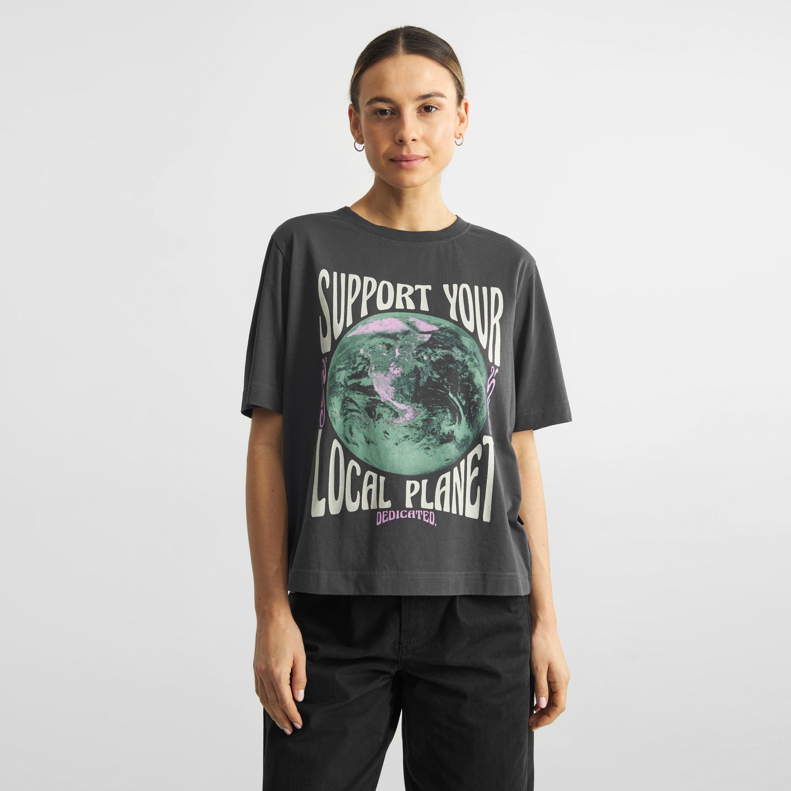 T-shirt Vadstena Your Planet Charcoal
