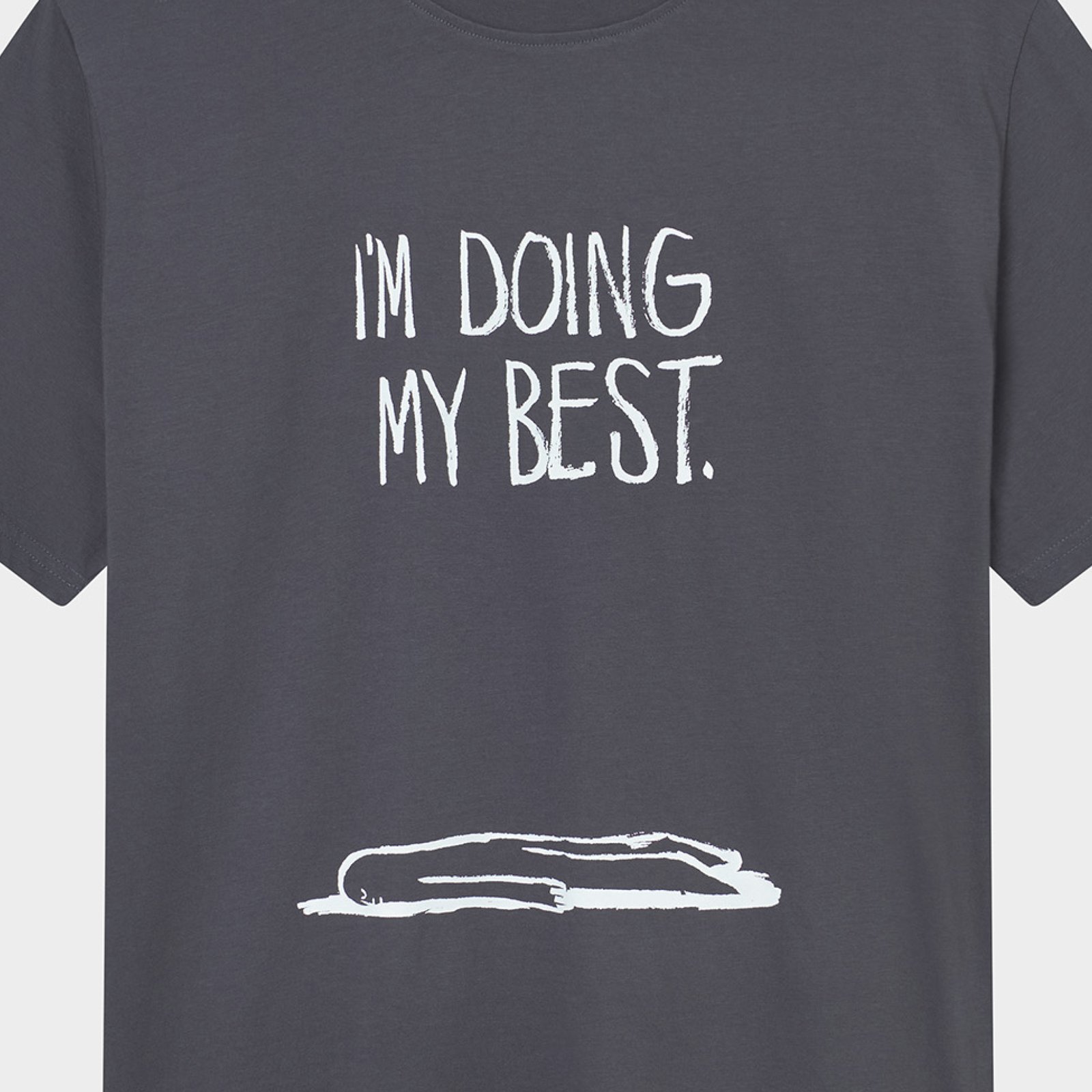 T-shirt Stockholm Doing My Best Charcoal