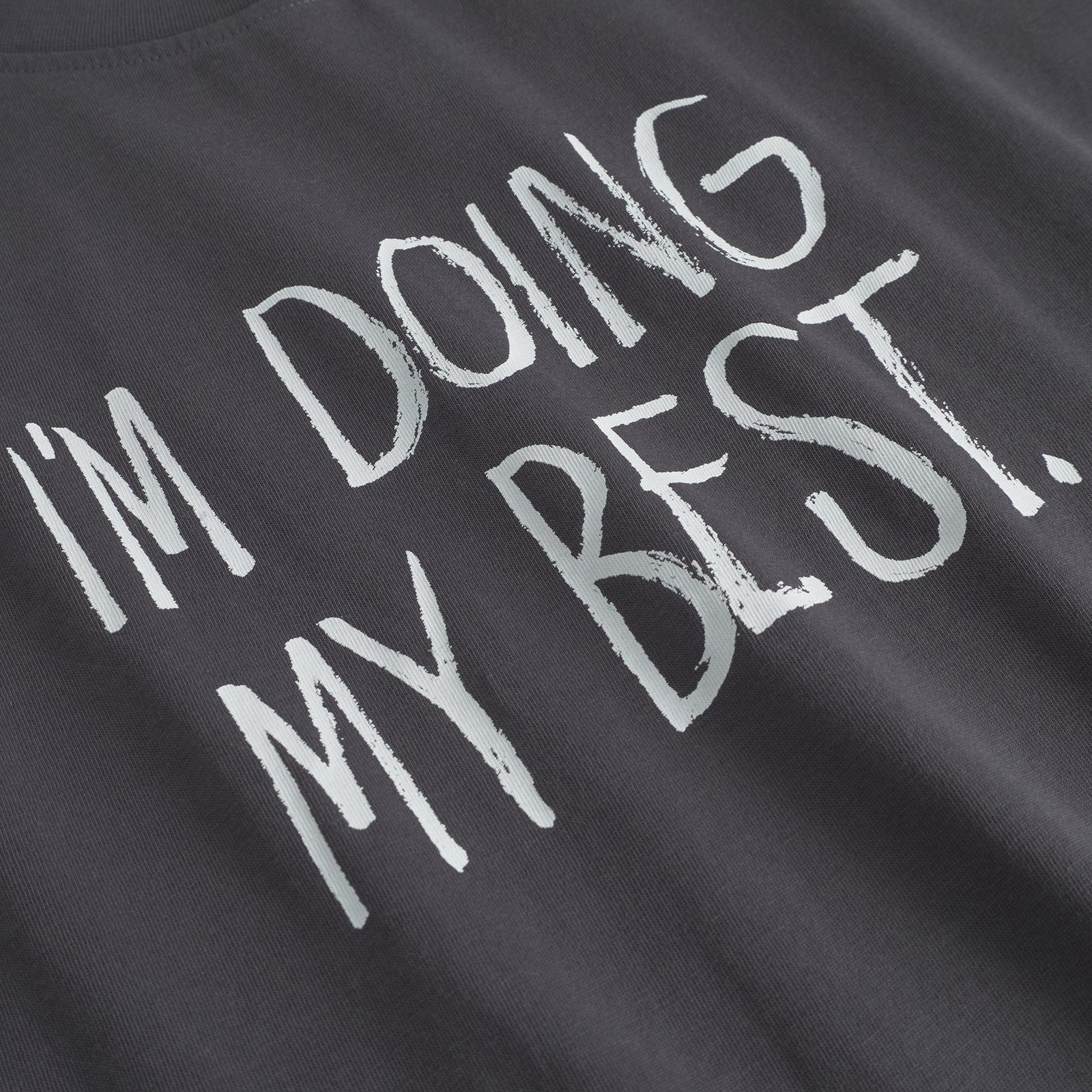 T-shirt Stockholm Doing My Best Charcoal