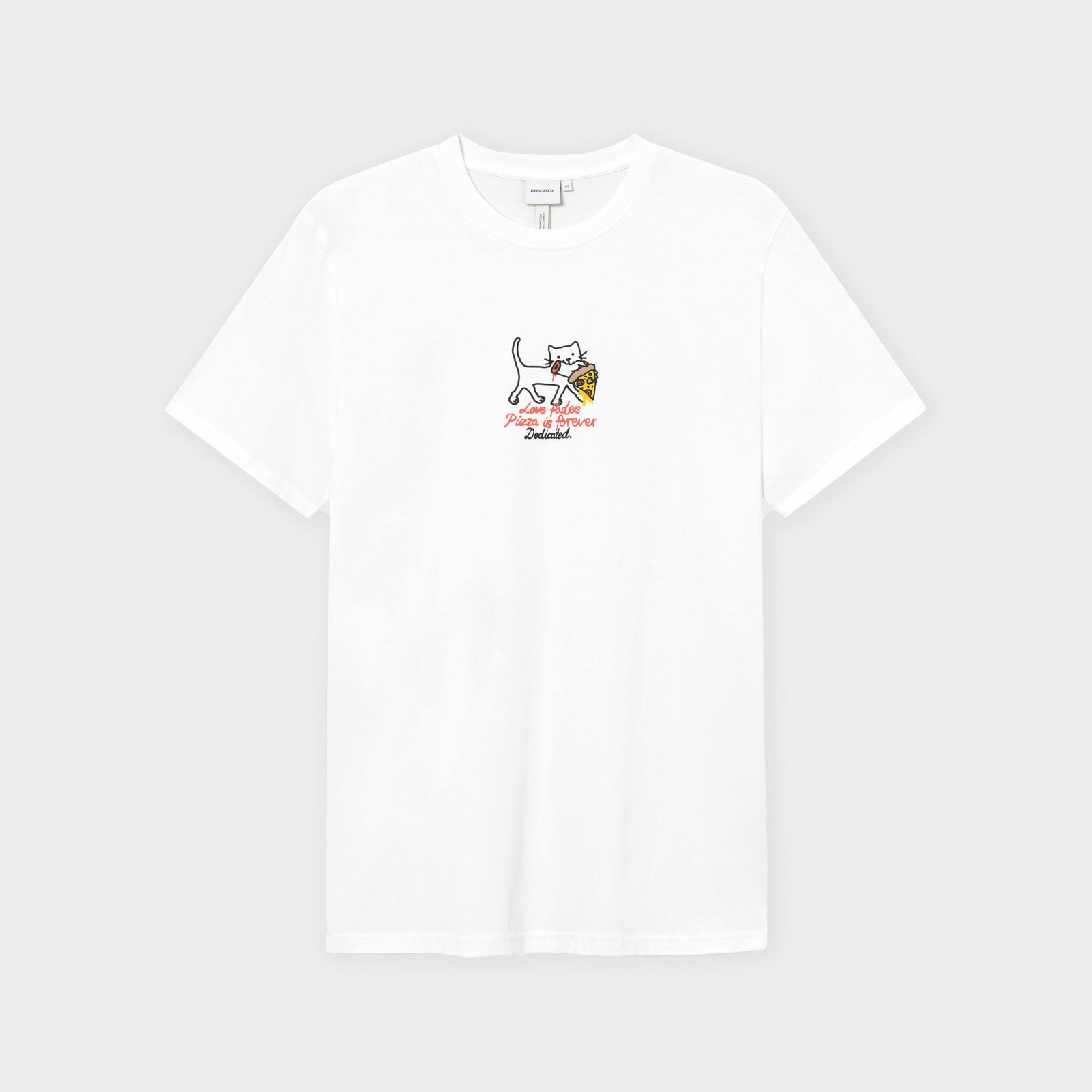 T-shirt Stockholm Pizza Love White