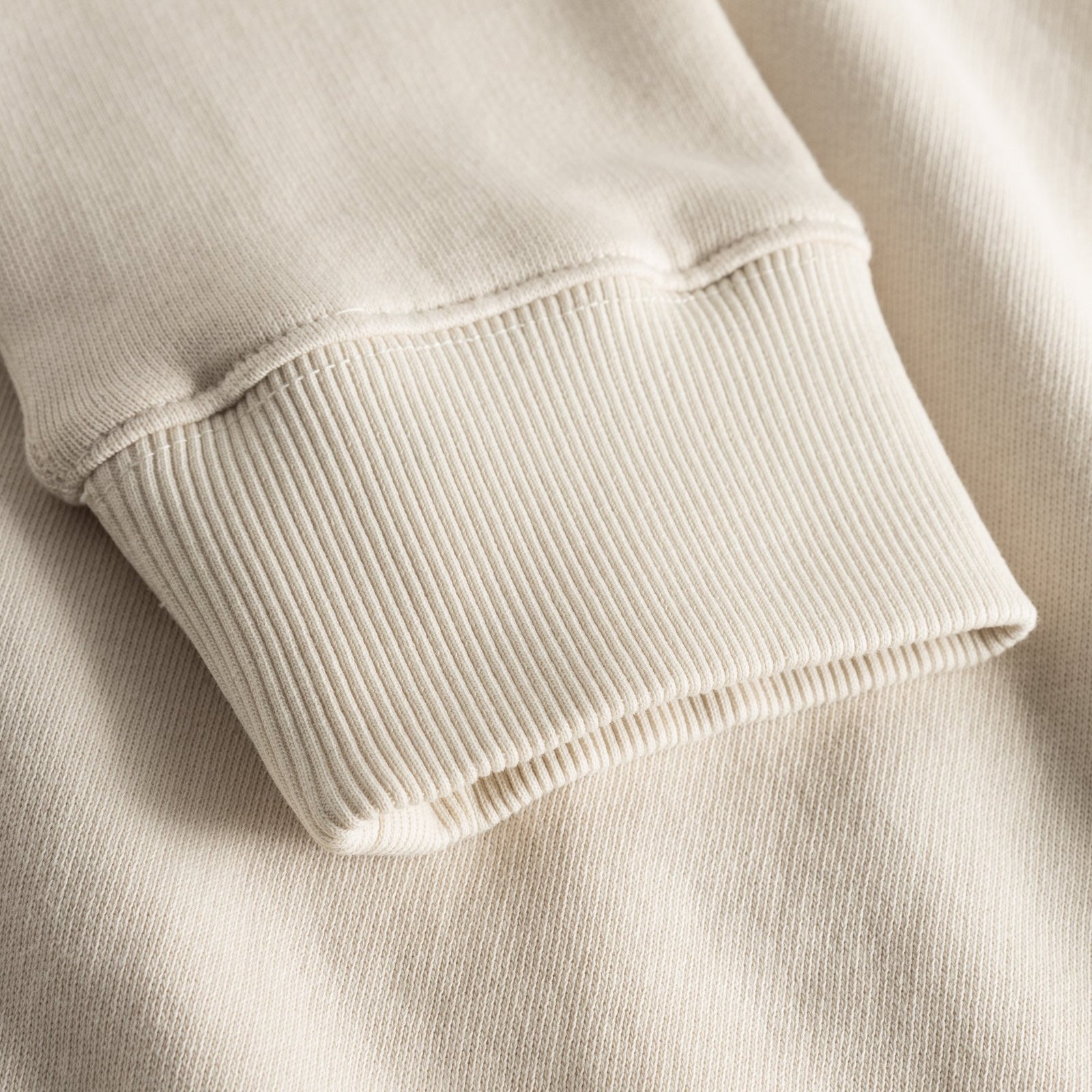 Sweatshirt Malmoe Sound System Logo Oat White