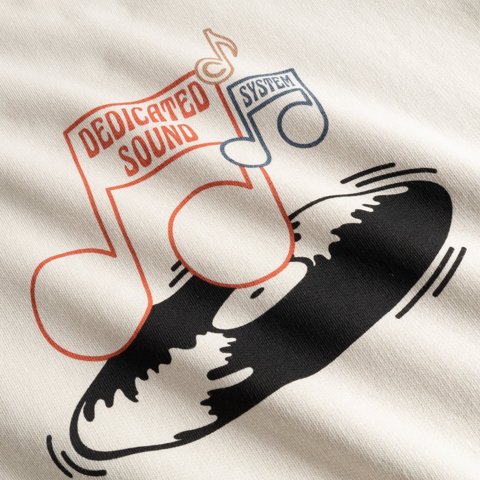 Sweatshirt Malmoe Sound System Logo Oat White