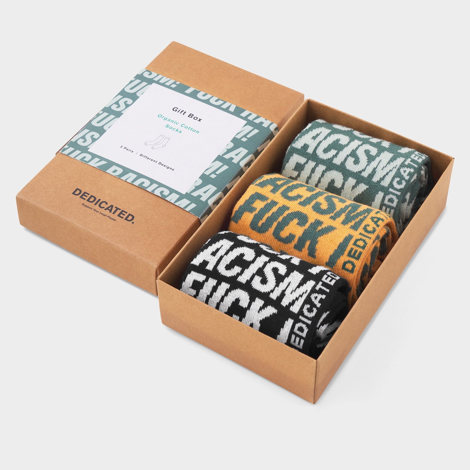 Socks Sigtuna Fuck Racism 3-pack