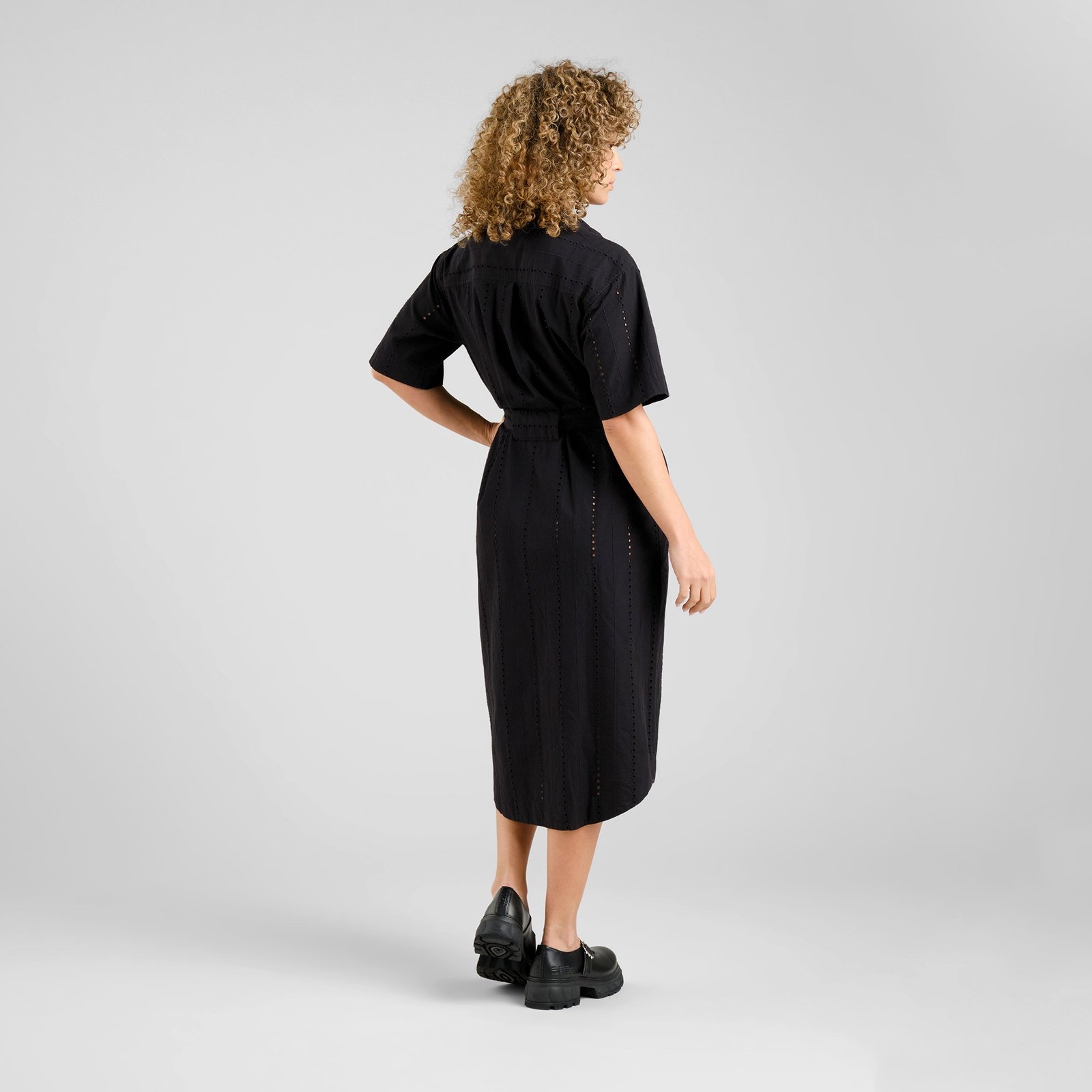 Shirt Dress Ripa Schiffli Black