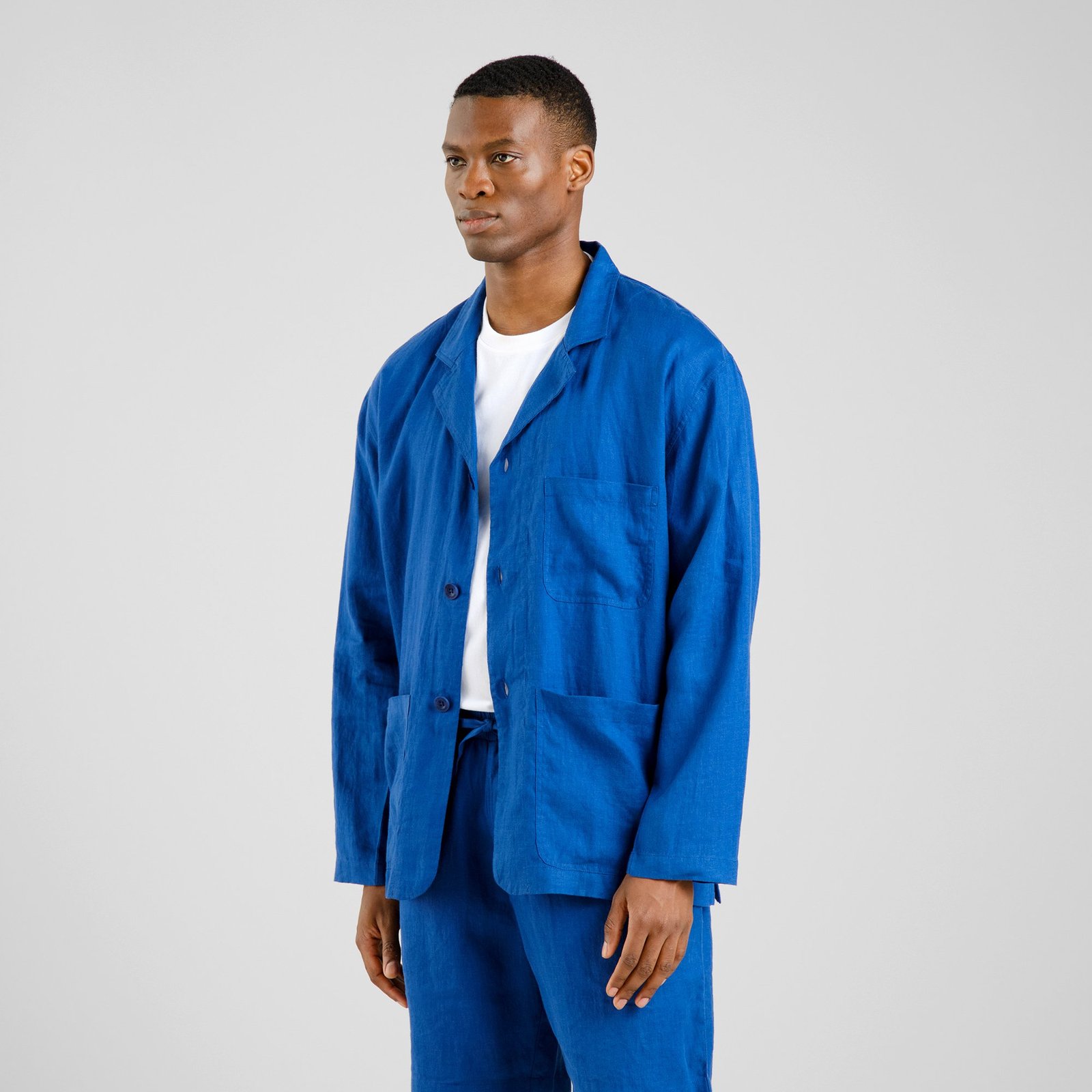 Blazer Hornstull Linen Limoges Blue