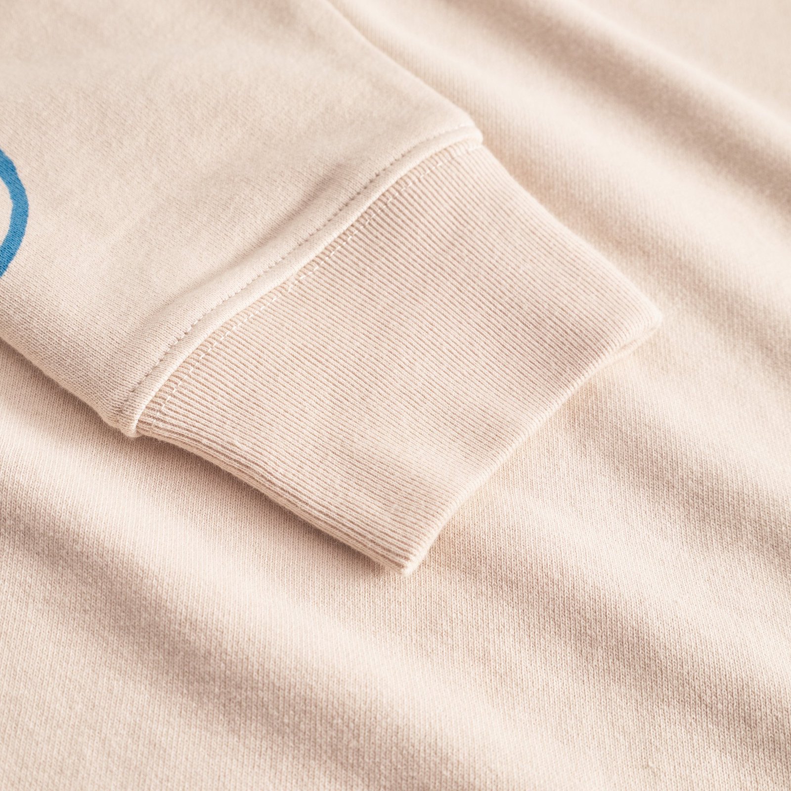 Hoodie Falun Beach Collage Oat White