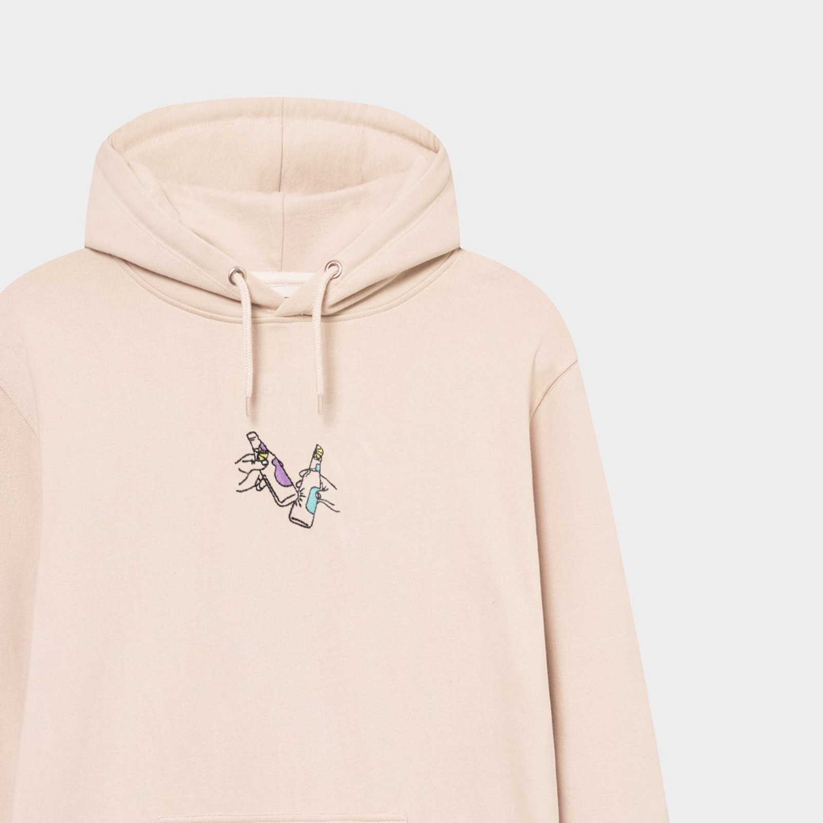 Hoodie Falun Cheers Oat White