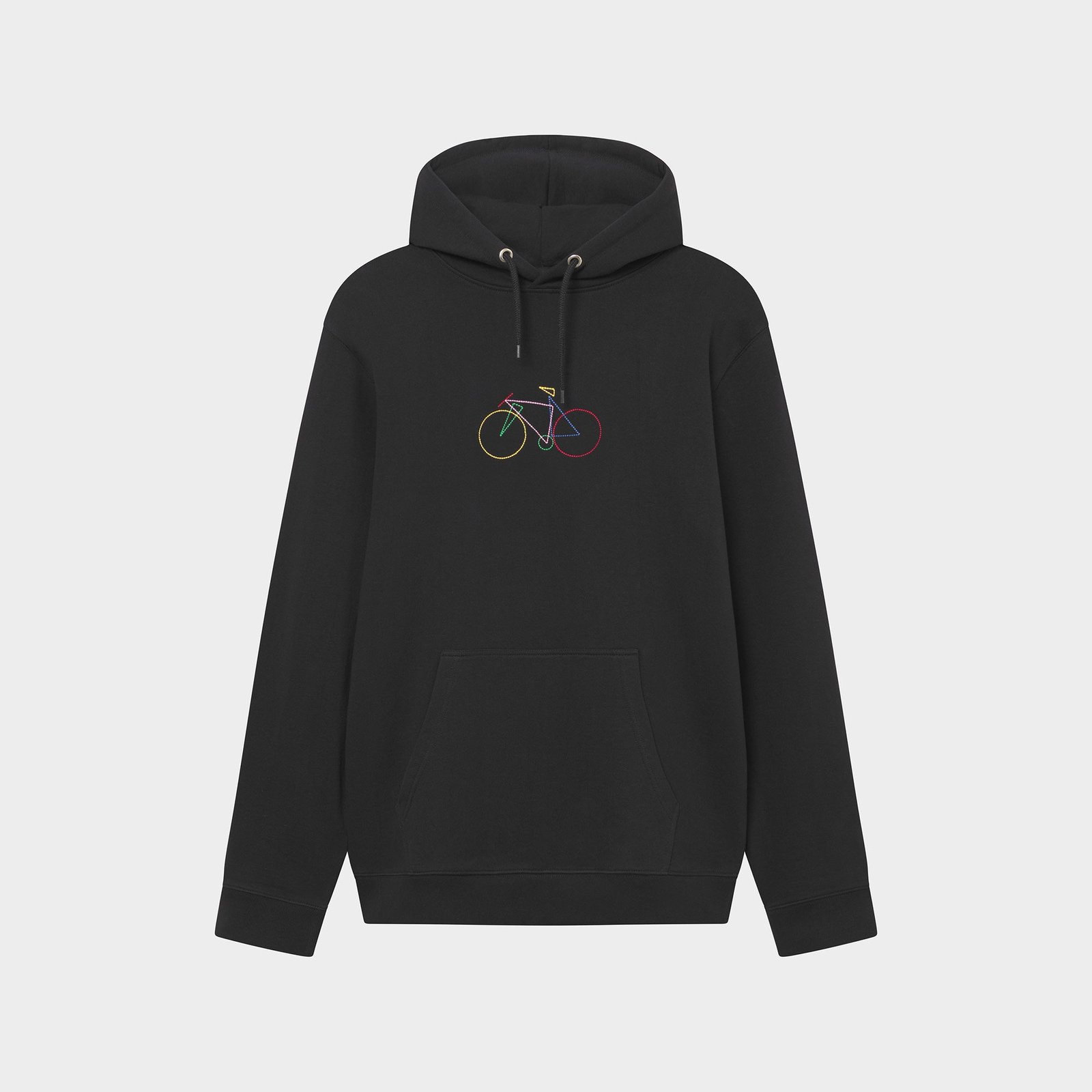 Hoodie Falun Paper Cut Bike Black
