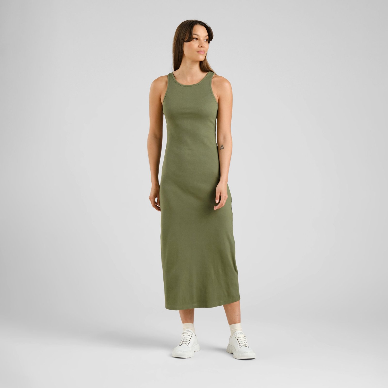 Rib Dress Motala Leaf Green