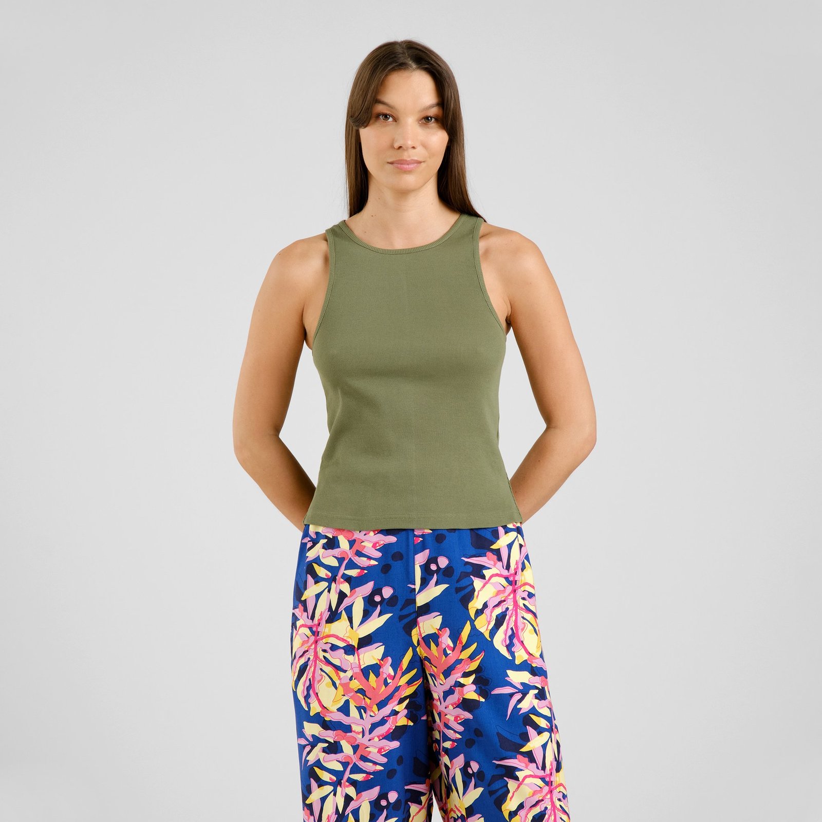 Rib Top Valdermarsvik Leaf Green