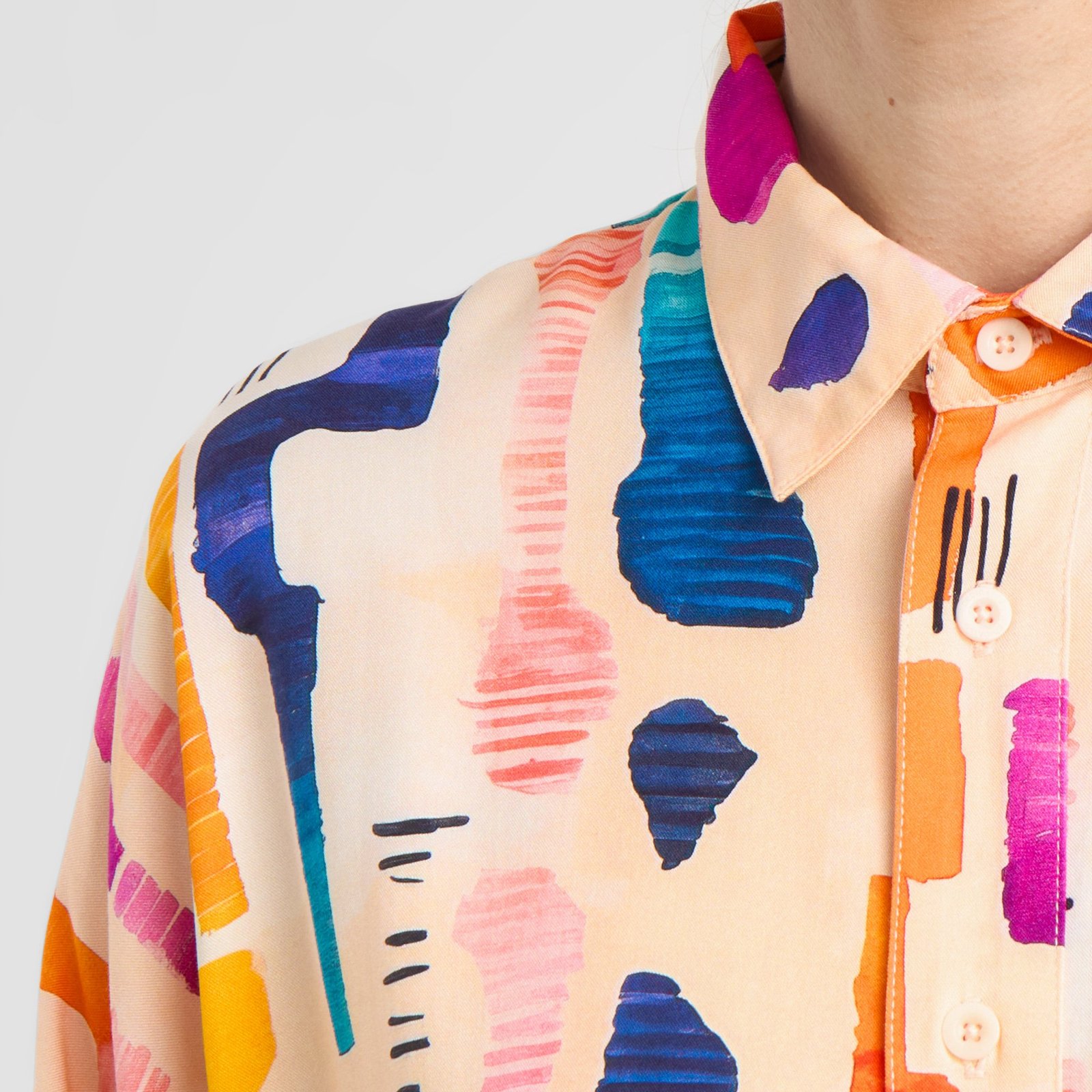 Shirt Alsvik Summer Abstract Multi Colors