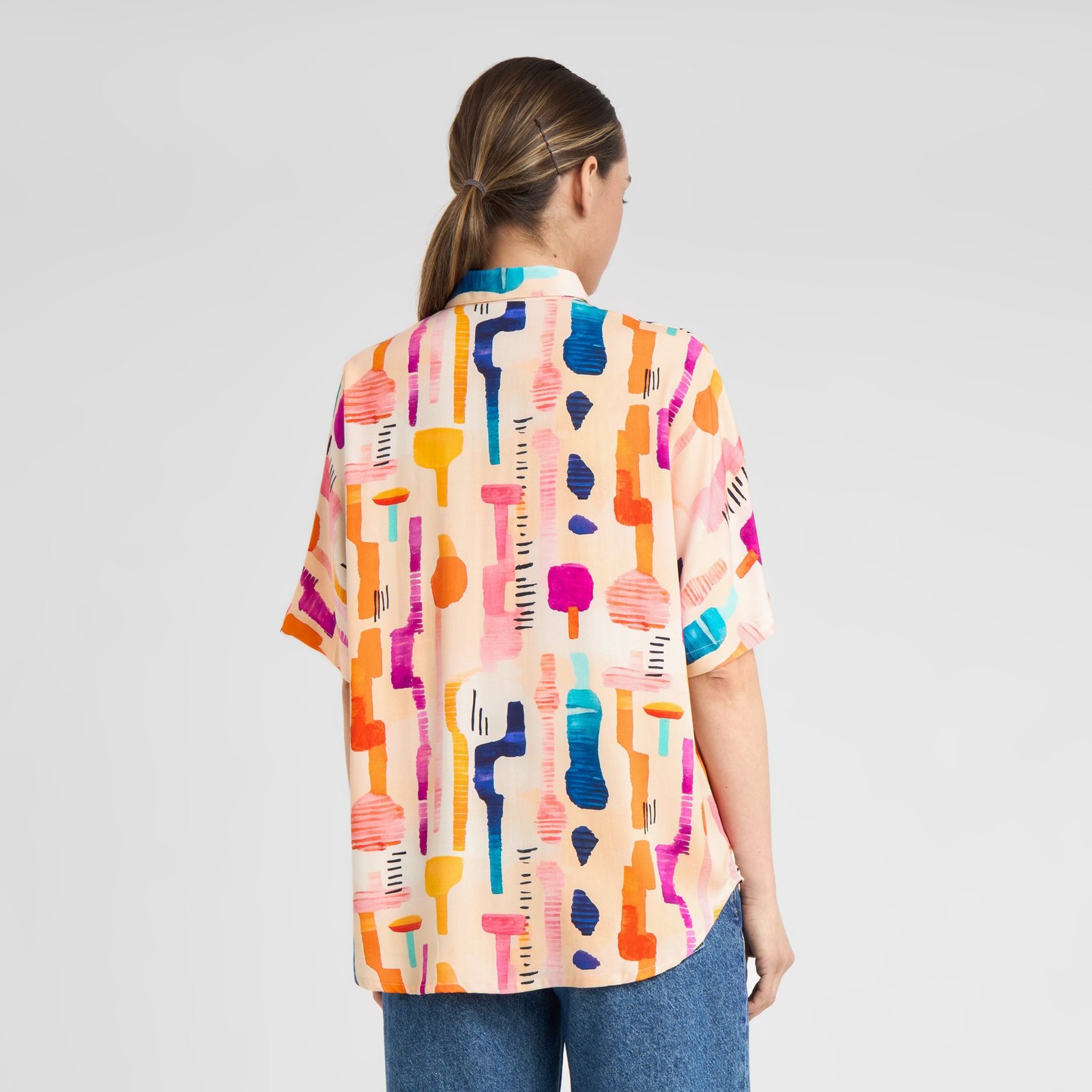 Shirt Alsvik Summer Abstract Multi Colors