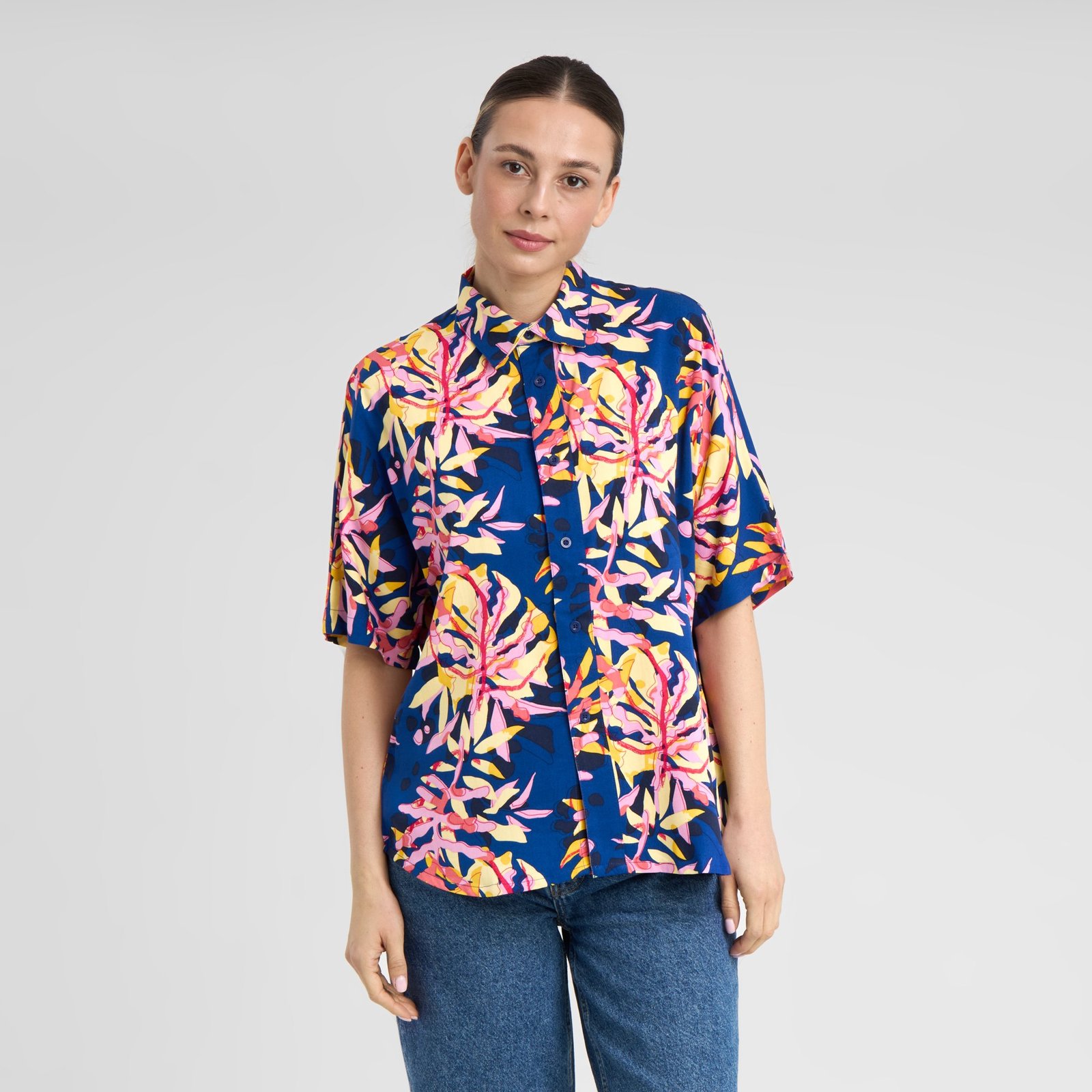 Shirt Alsvik Tropical Collage Multi Color