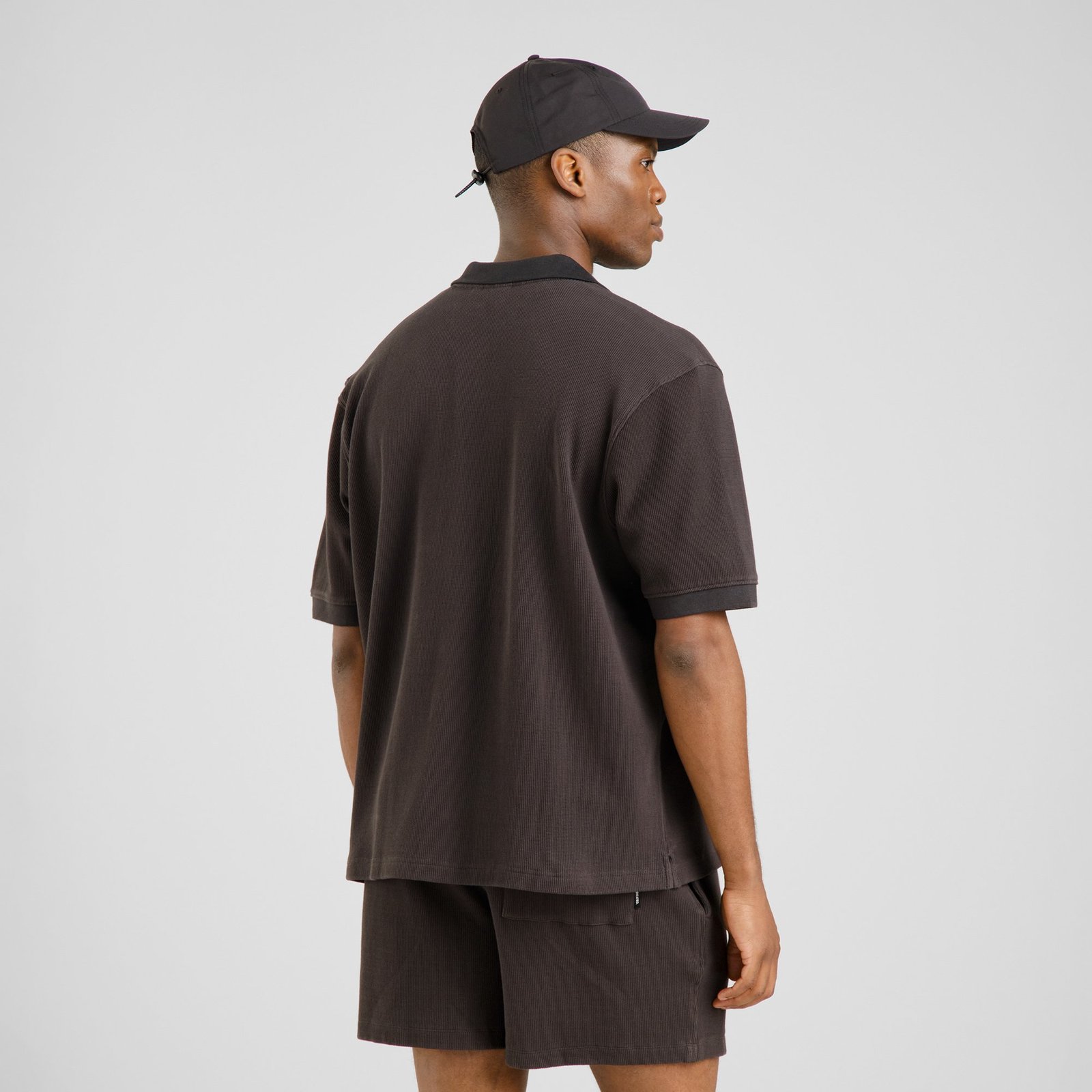 Shirt Falkvik Waffle Phantom Black