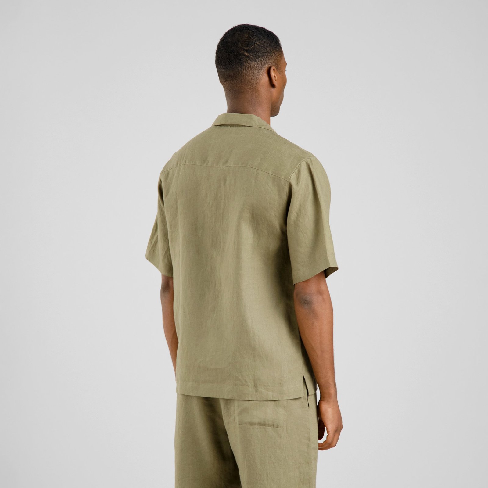 Shirt Marstrand Linen Leaf Green