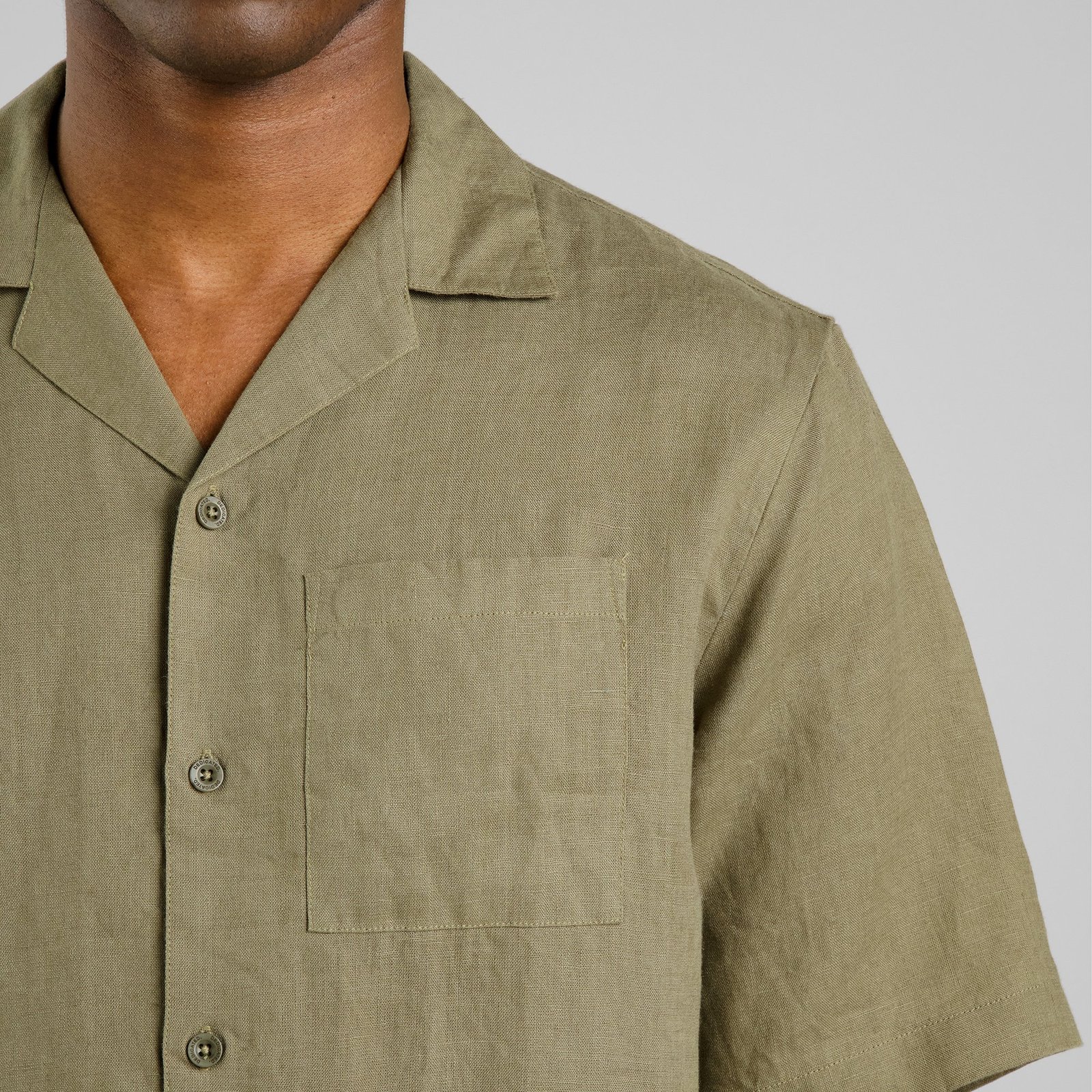 Shirt Marstrand Linen Leaf Green
