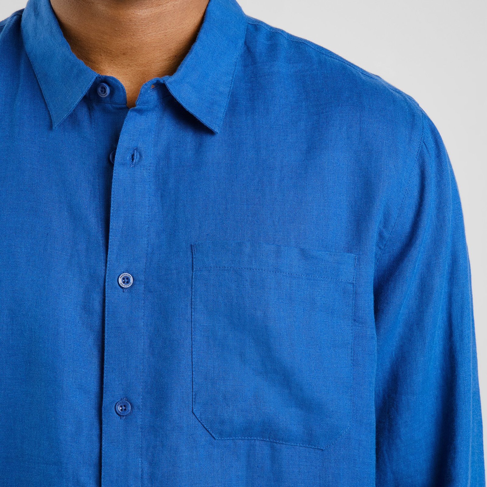 Shirt Rute Linen Limoges Blue