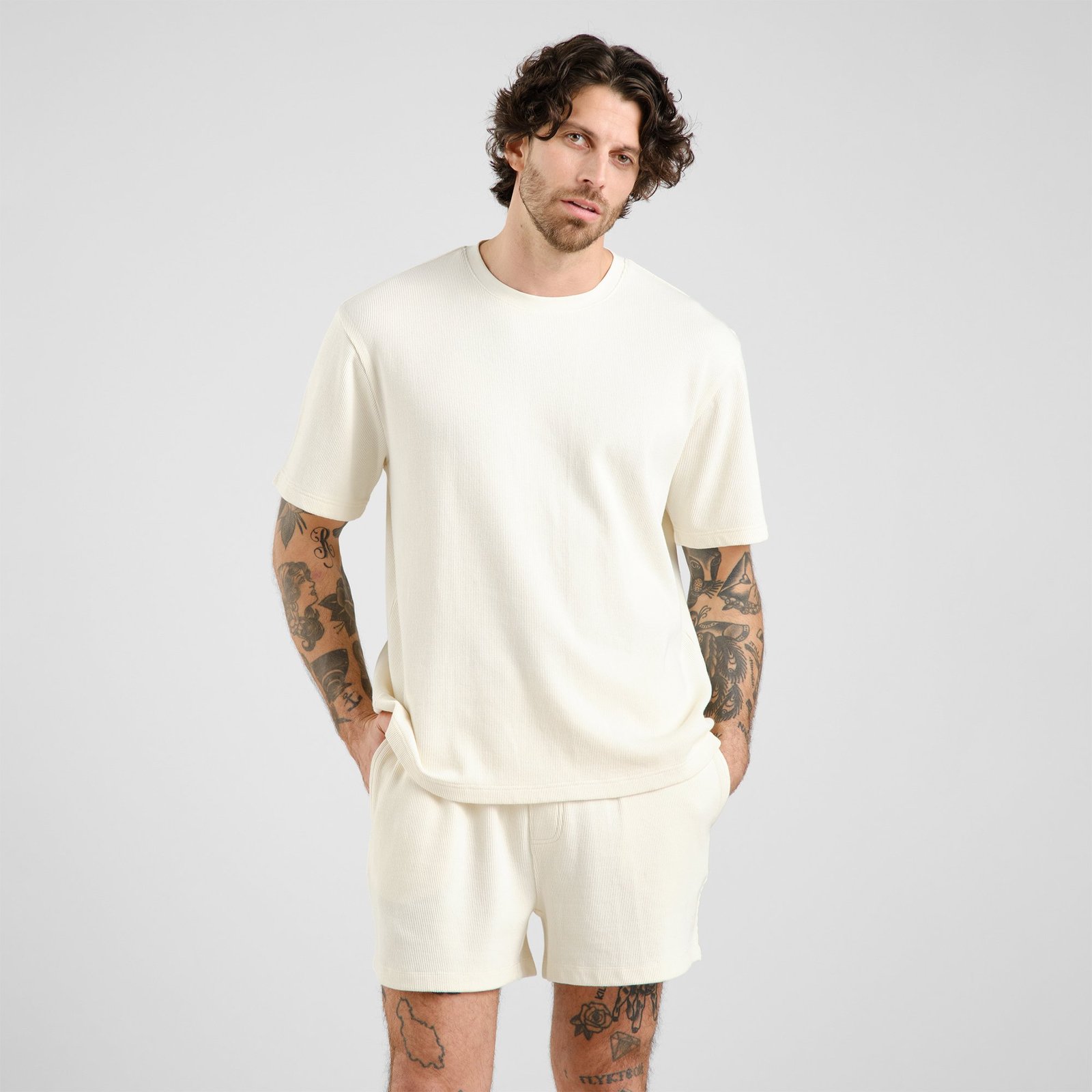 Shorts Essingen Waffle Off-White
