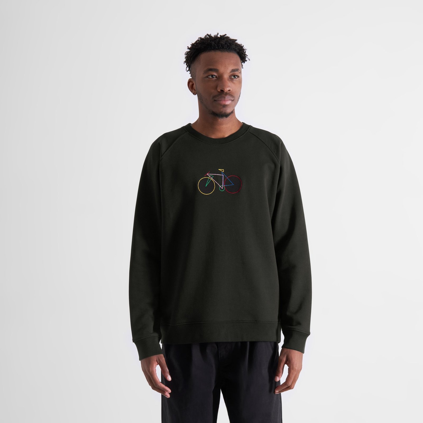 Sweatshirt Malmoe Paper Cut Bike Black