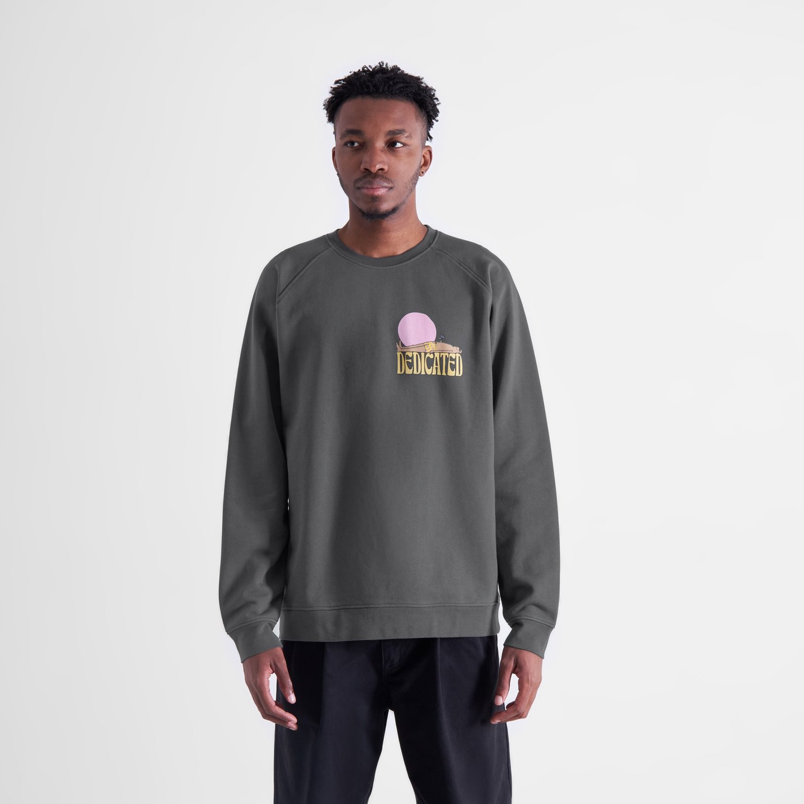 Sweatshirt Malmoe Vacay Logo Charcoal