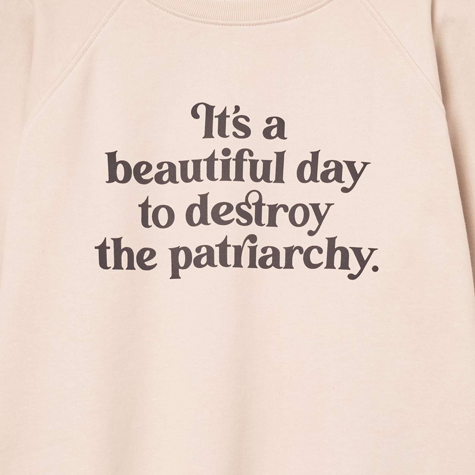 Sweatshirt Ystad Beautiful Day Oat White