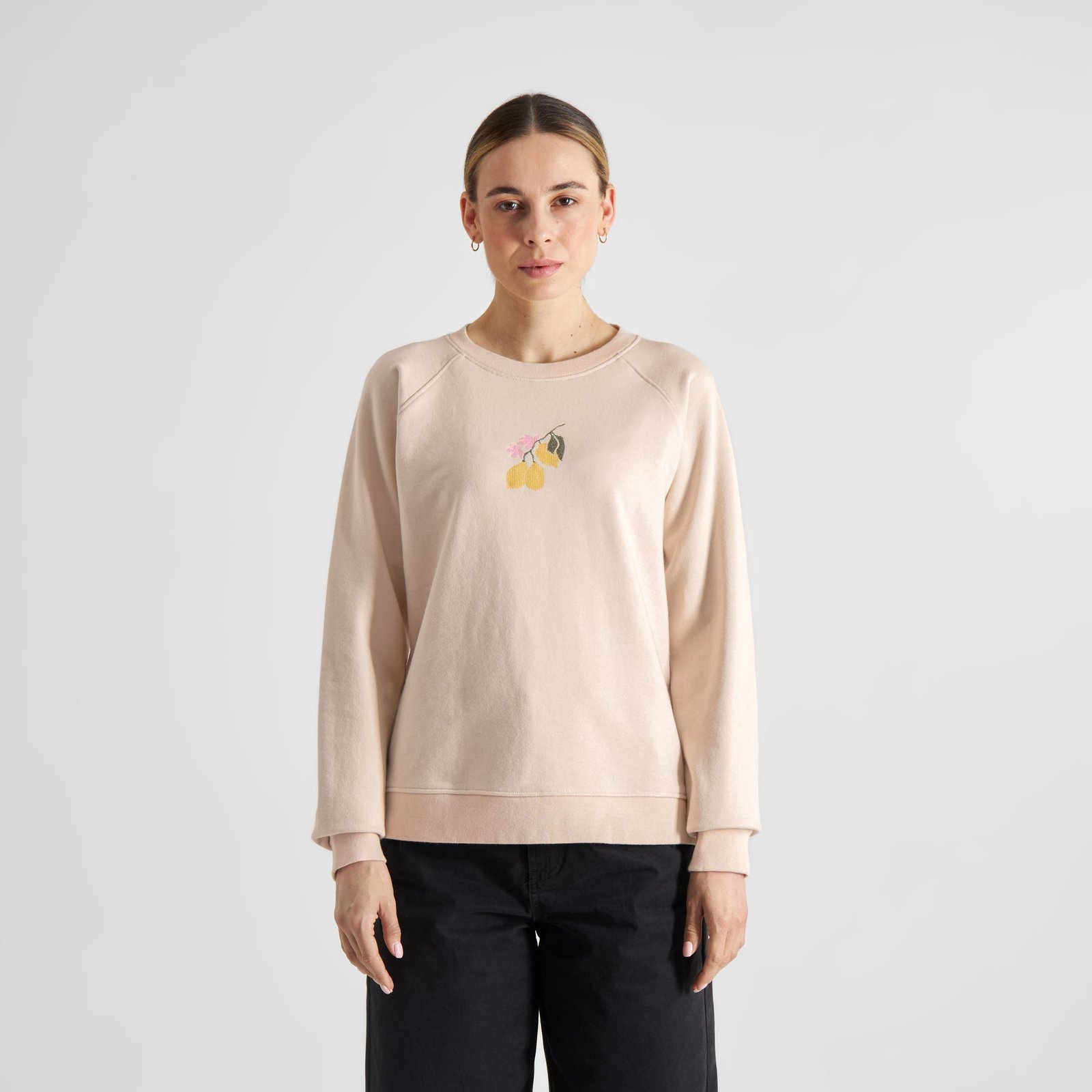 Sweatshirt Ystad Lemon Branch Oat White