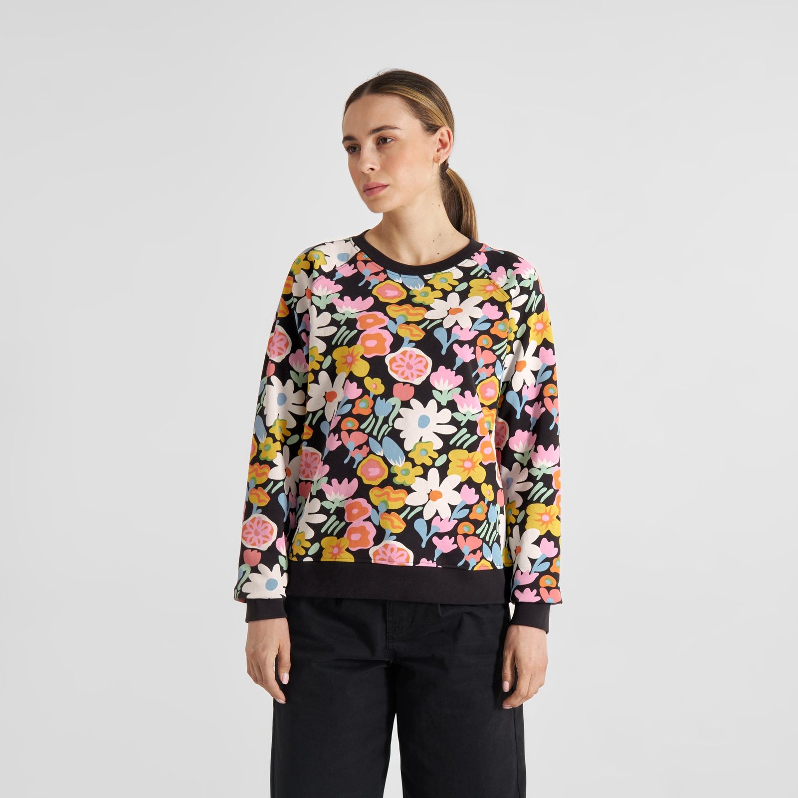 Sweatshirt Ystad Meadow Flowers Multi Color