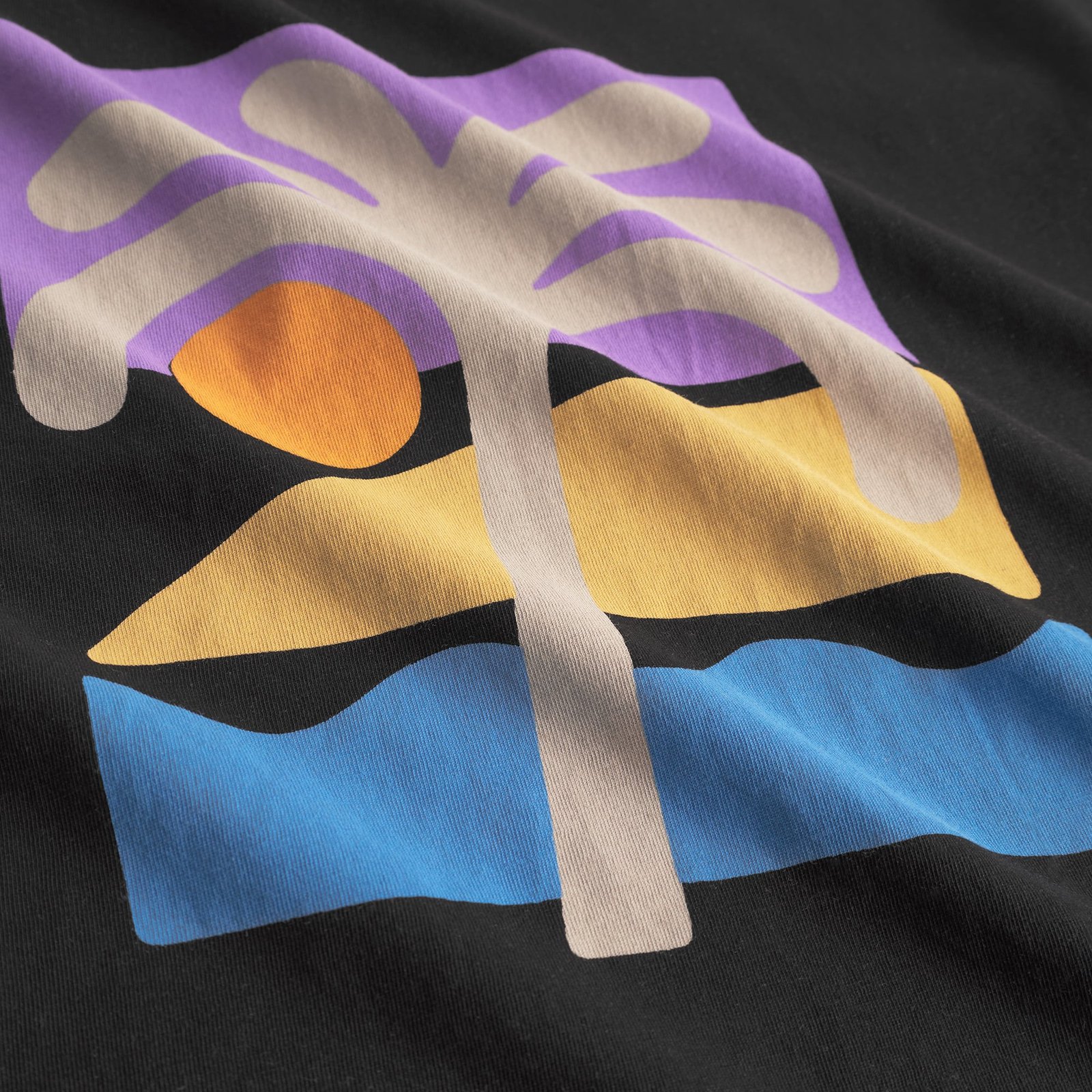 T-shirt Stockholm Beach Palm Black