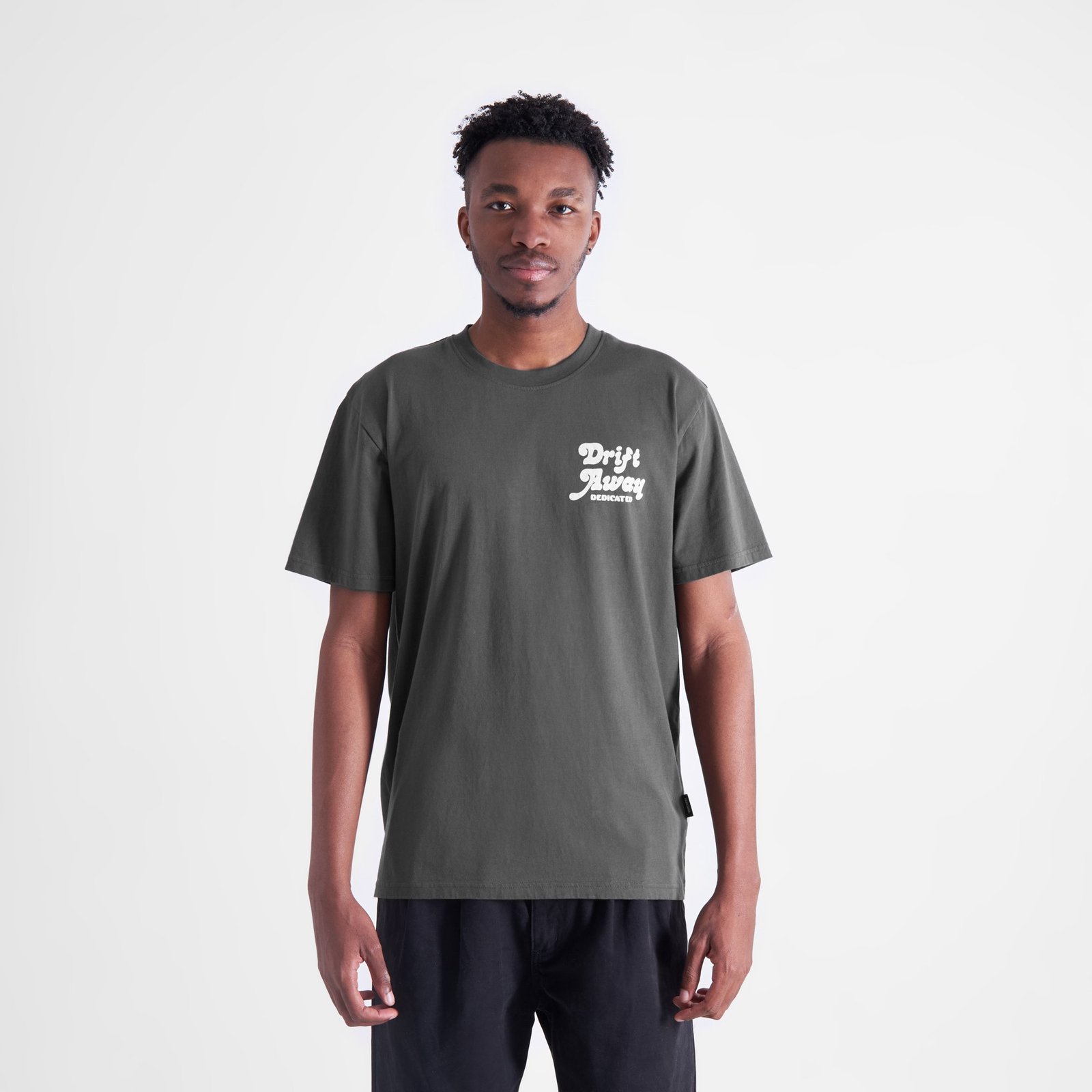 T-shirt Stockholm Drift Away Charcoal