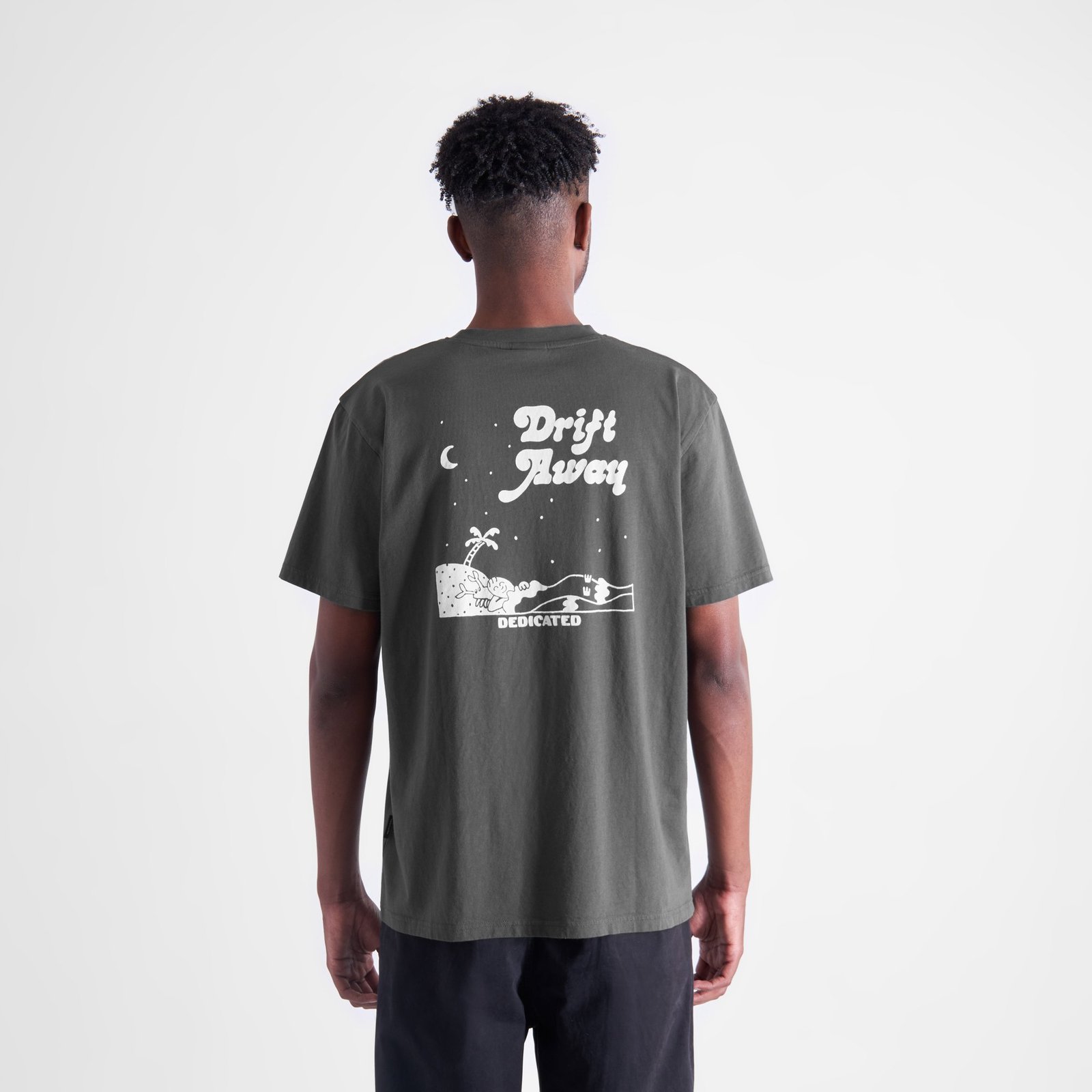 T-shirt Stockholm Drift Away Charcoal