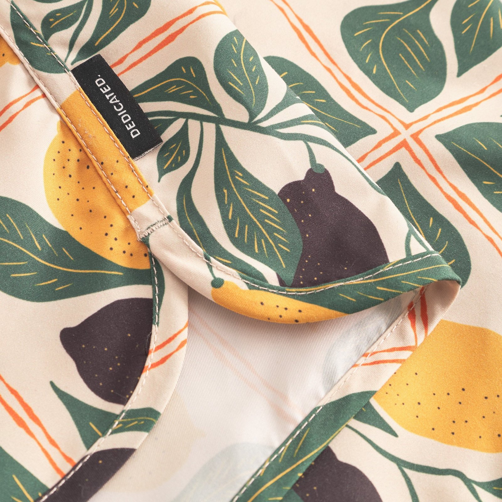 Swim Shorts Sandhamn Lemon TIles Oat White