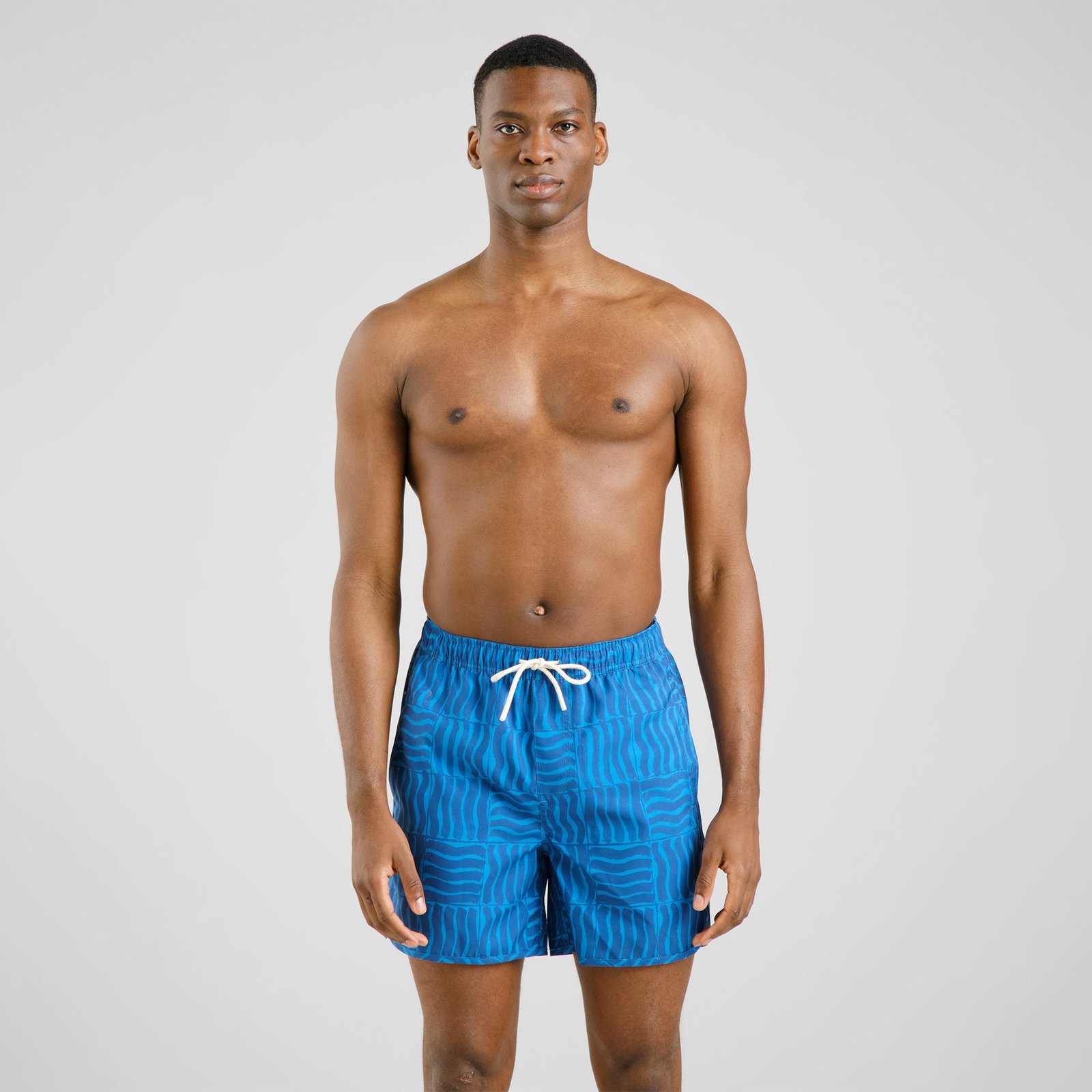 Swim Shorts Sandhamn Wave Tiles Blue