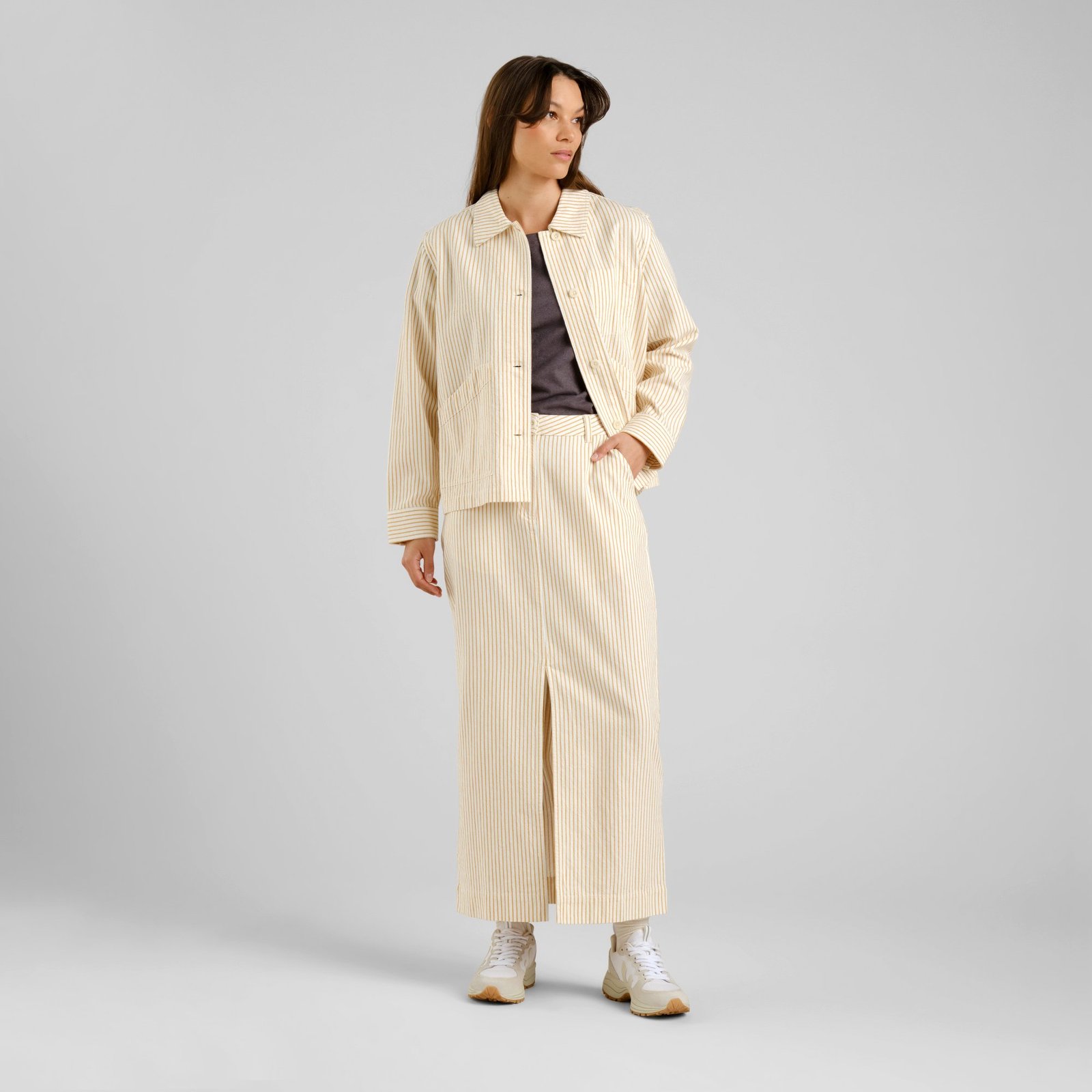 Jacket Stiby Work Stripe Yellow