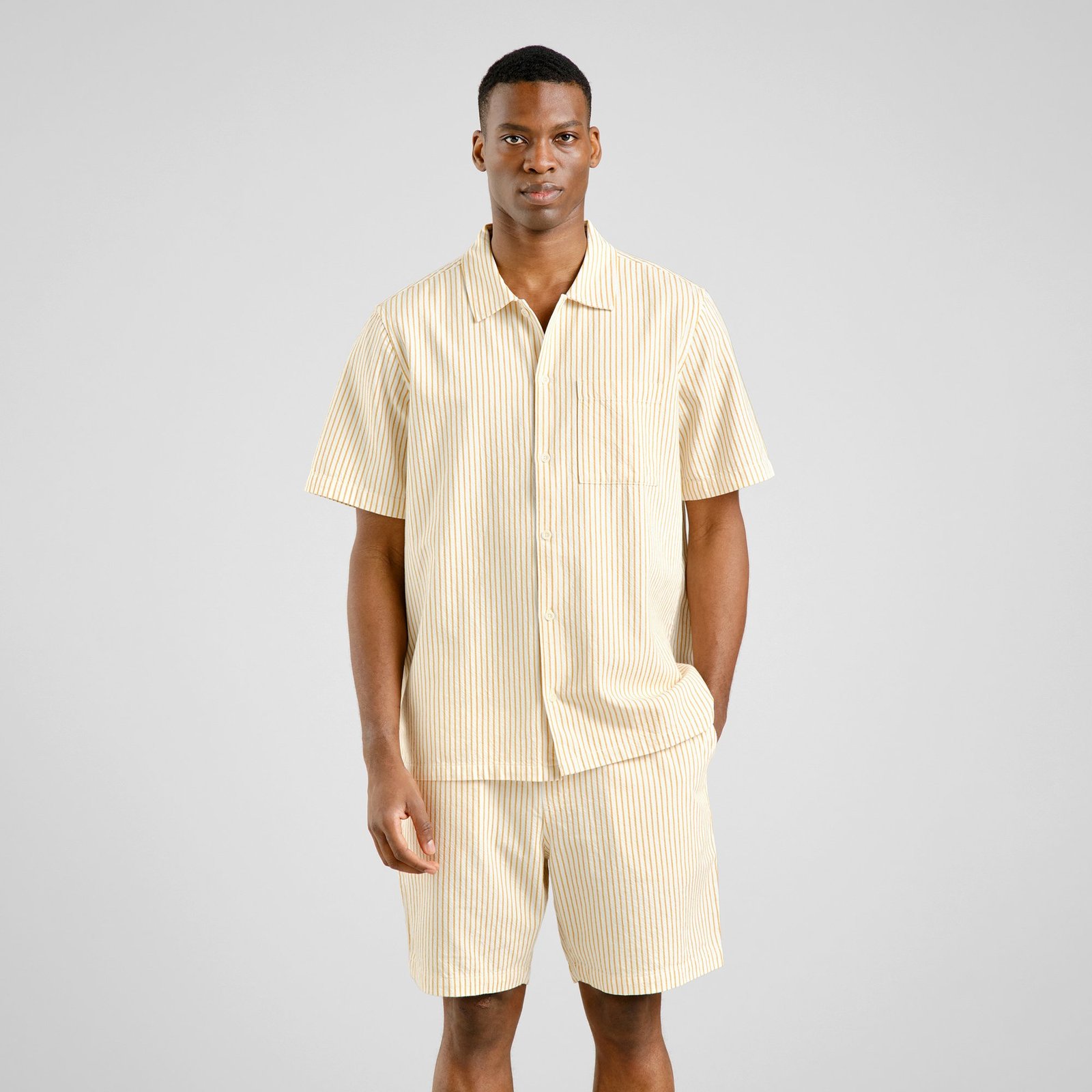 Shirt Brantevik Work Stripe Yellow