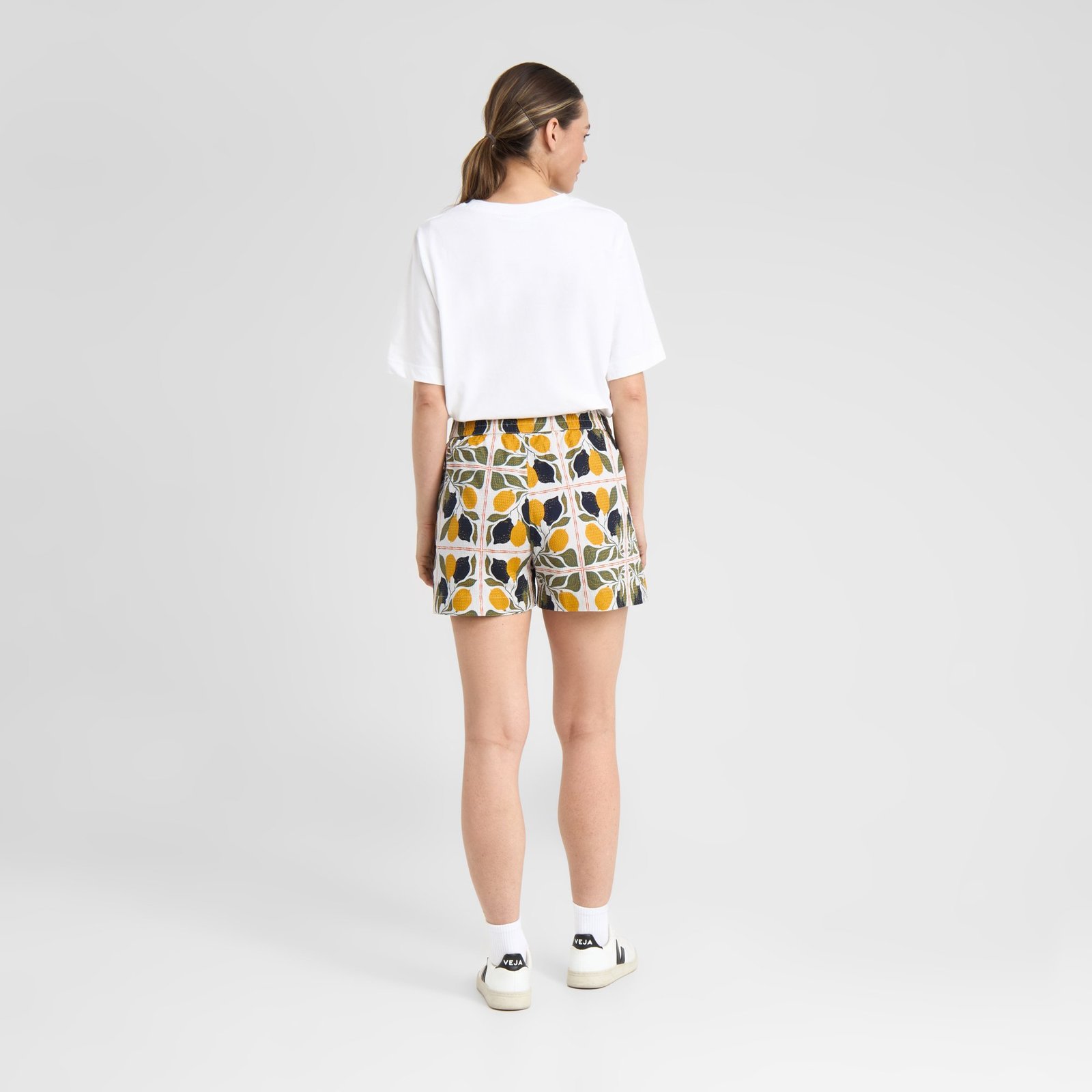 Shorts Aspudden Lemon Tiles Oat White