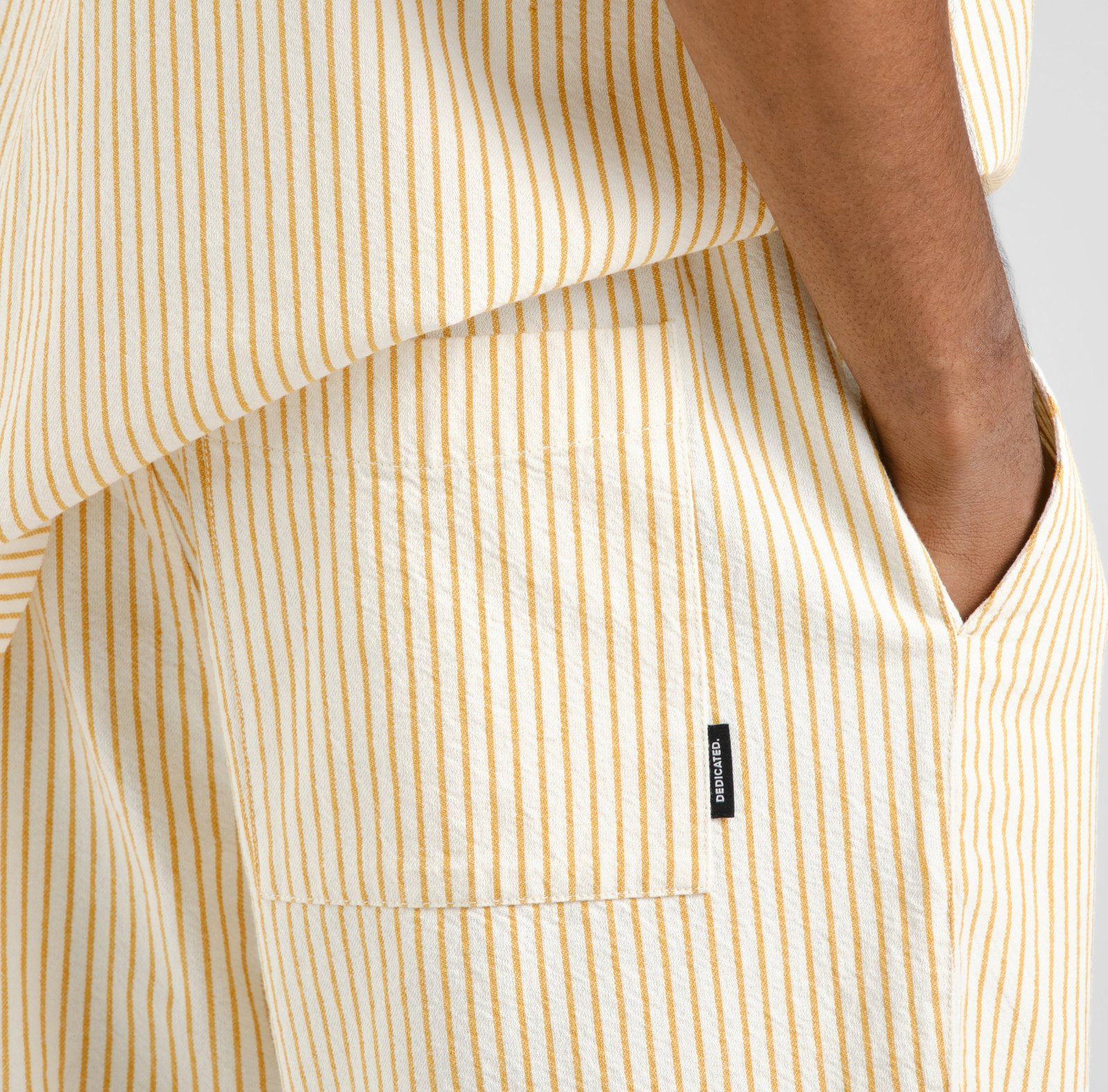 Shorts Vejle Work Stripe Yellow
