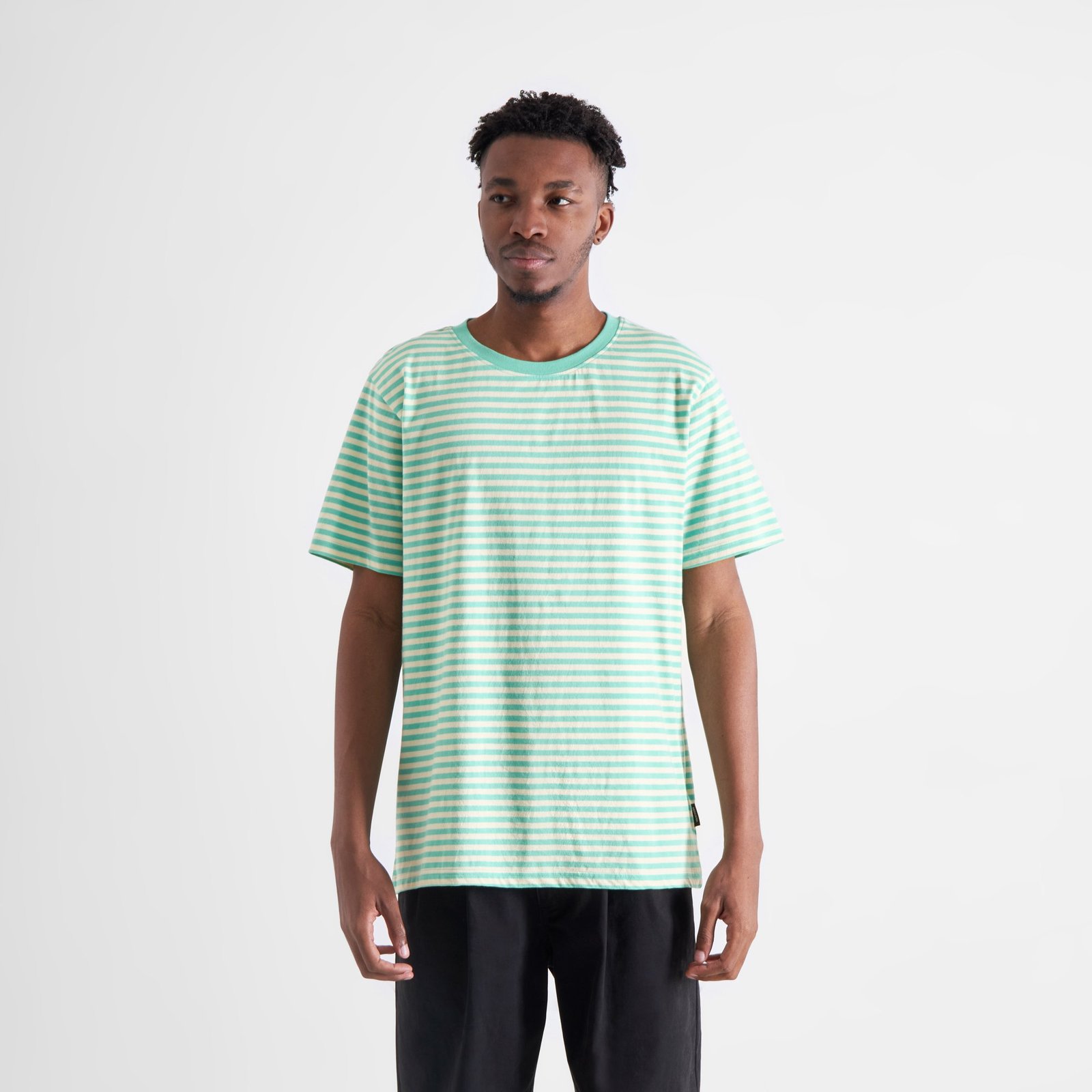 T-shirt Stockholm Stripes Pool Blue