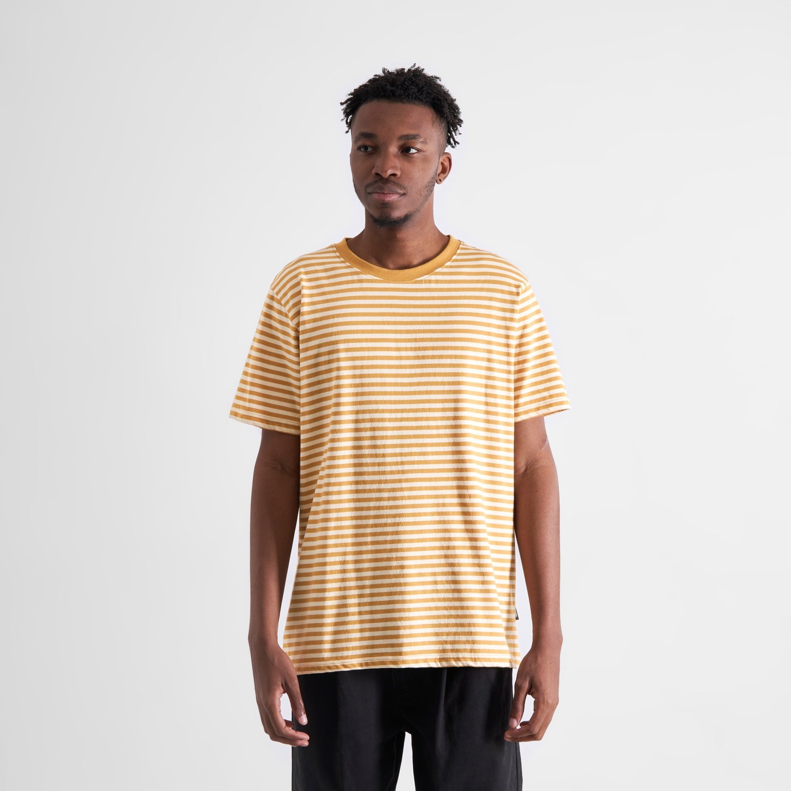 T-shirt Stockholm Stripes Gold Yellow