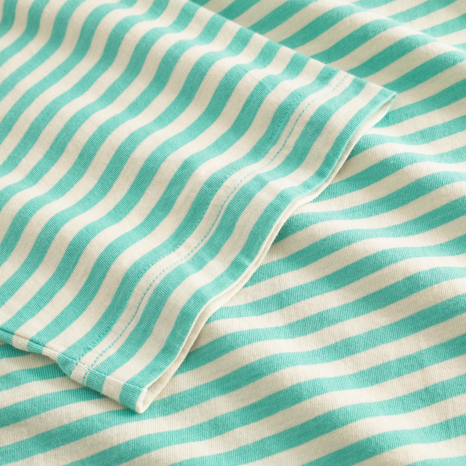 T-shirt Vadstena Stripes Pool Blue