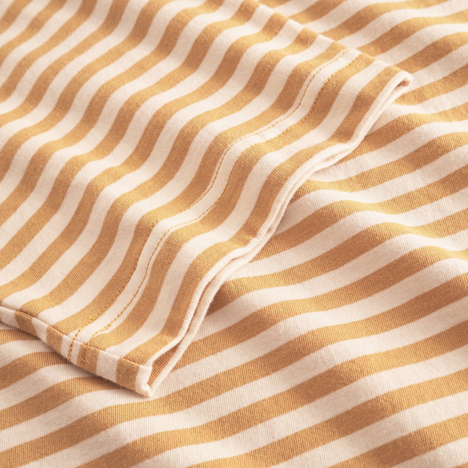 T-shirt Vadstena Stripes Gold Yellow