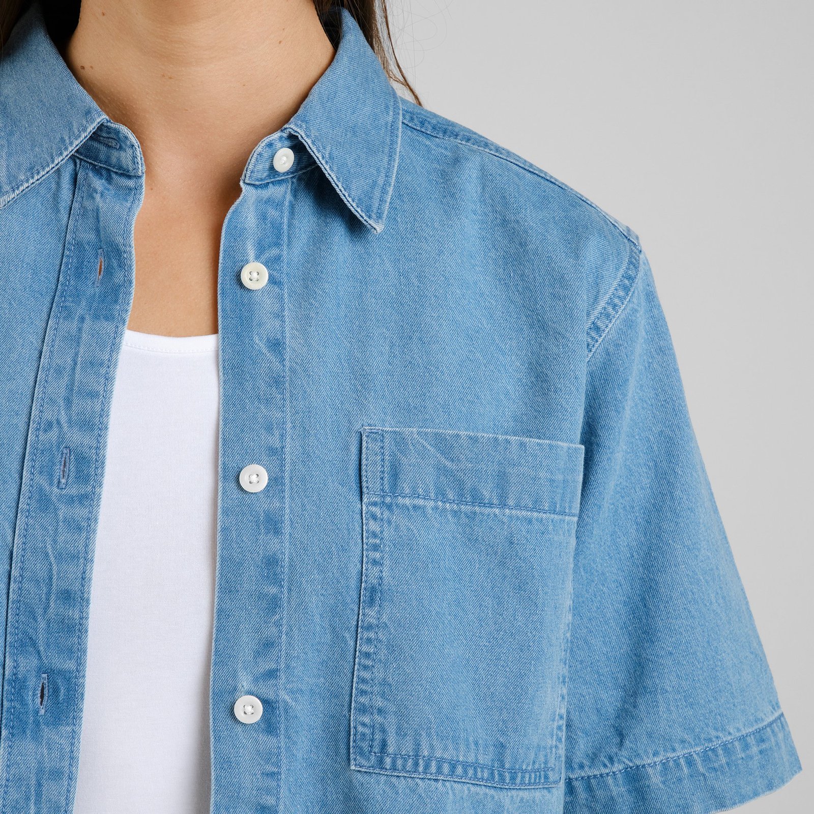 Shirt Stensvik Denim Light Blue